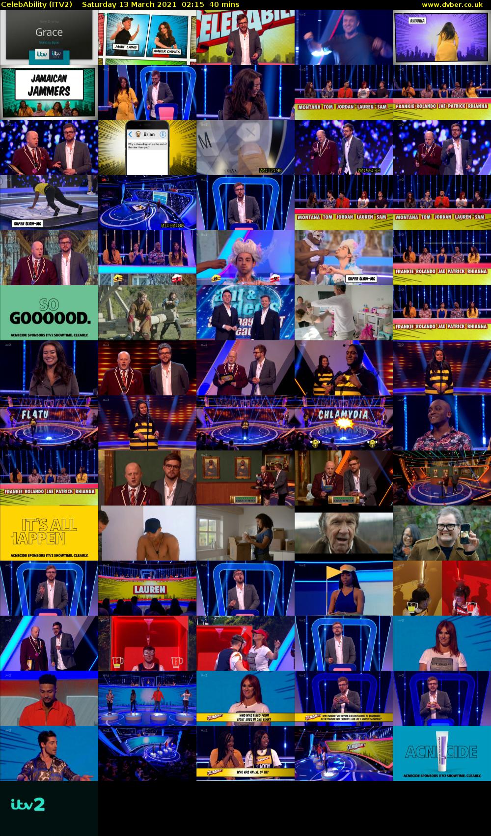 CelebAbility (ITV2) Saturday 13 March 2021 02:15 - 02:55