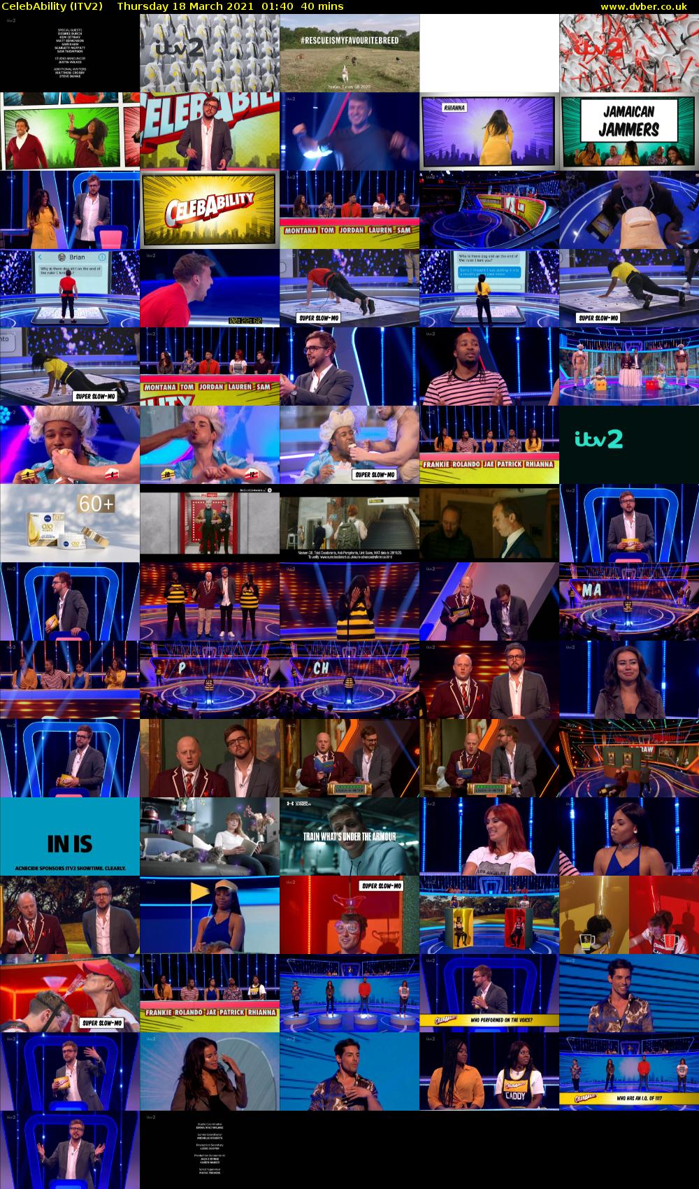 CelebAbility (ITV2) Thursday 18 March 2021 01:40 - 02:20