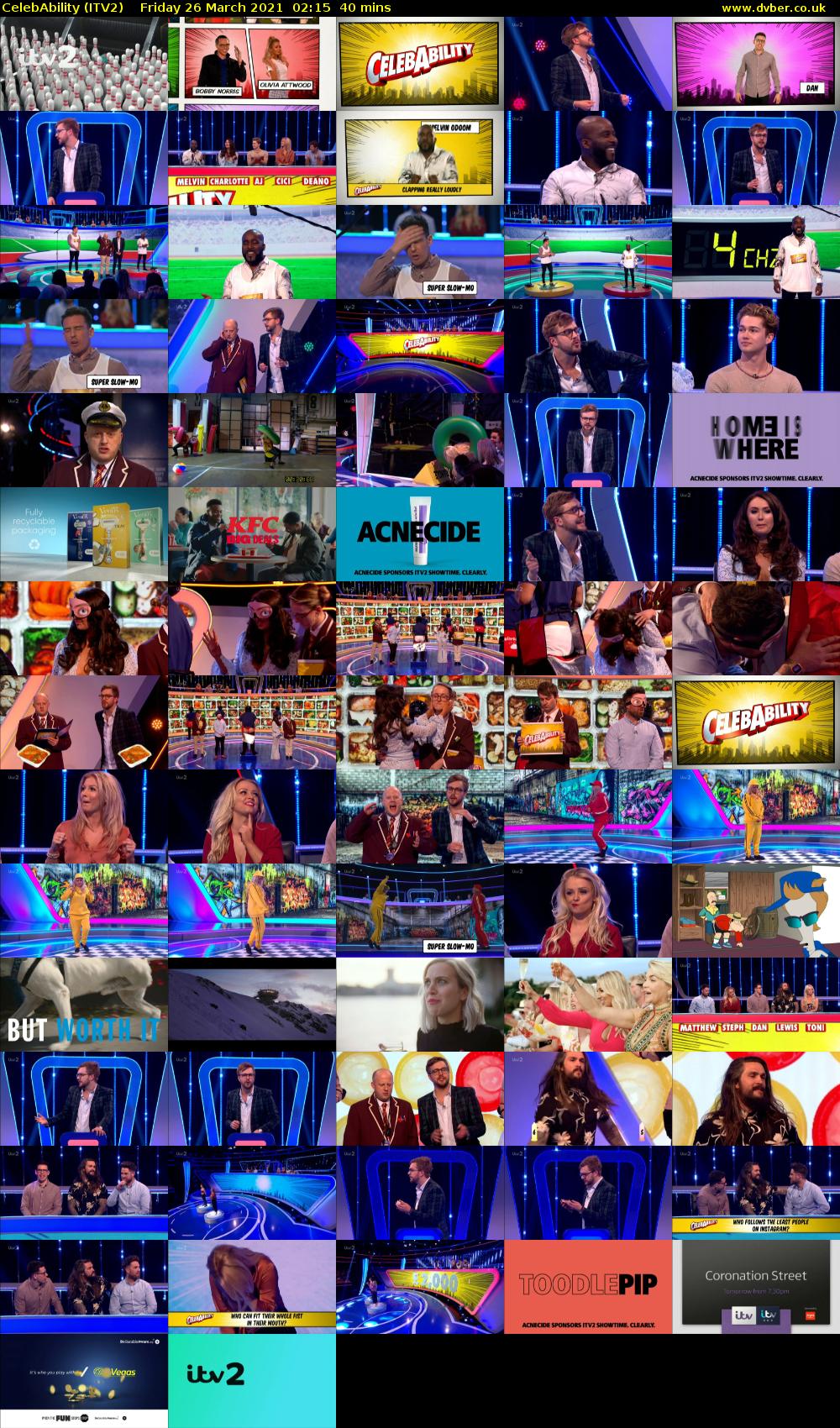 CelebAbility (ITV2) Friday 26 March 2021 02:15 - 02:55