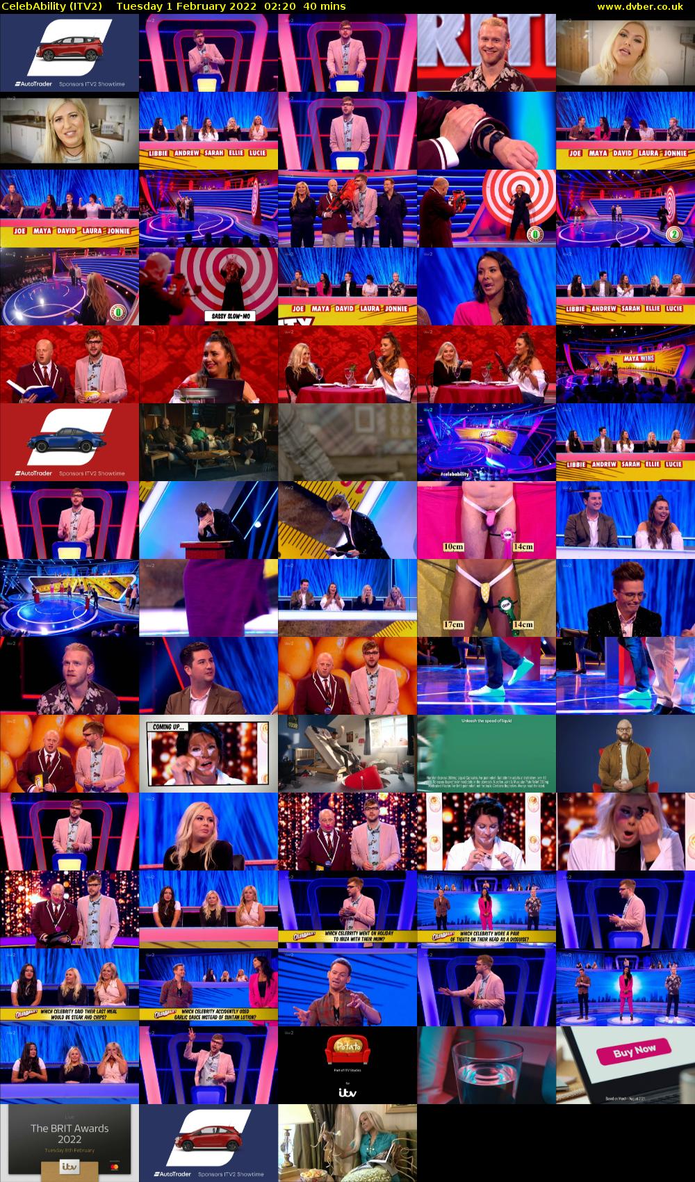 CelebAbility (ITV2) Tuesday 1 February 2022 02:20 - 03:00