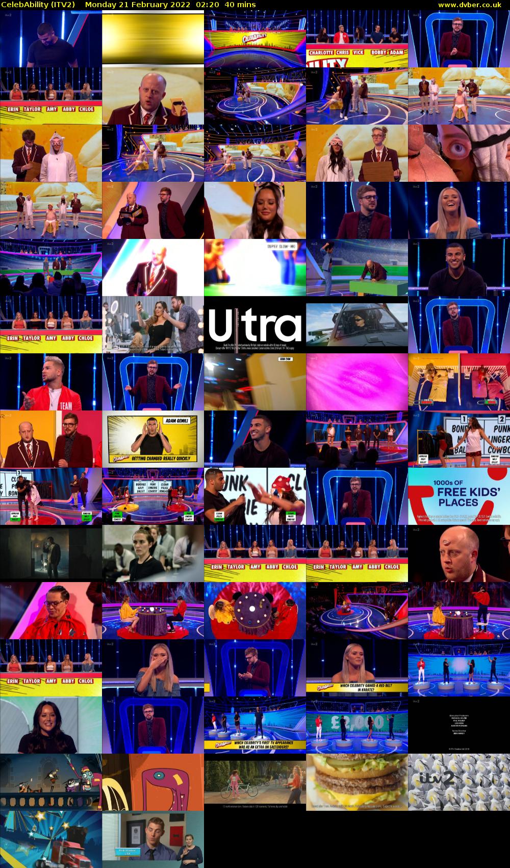 CelebAbility (ITV2) Monday 21 February 2022 02:20 - 03:00