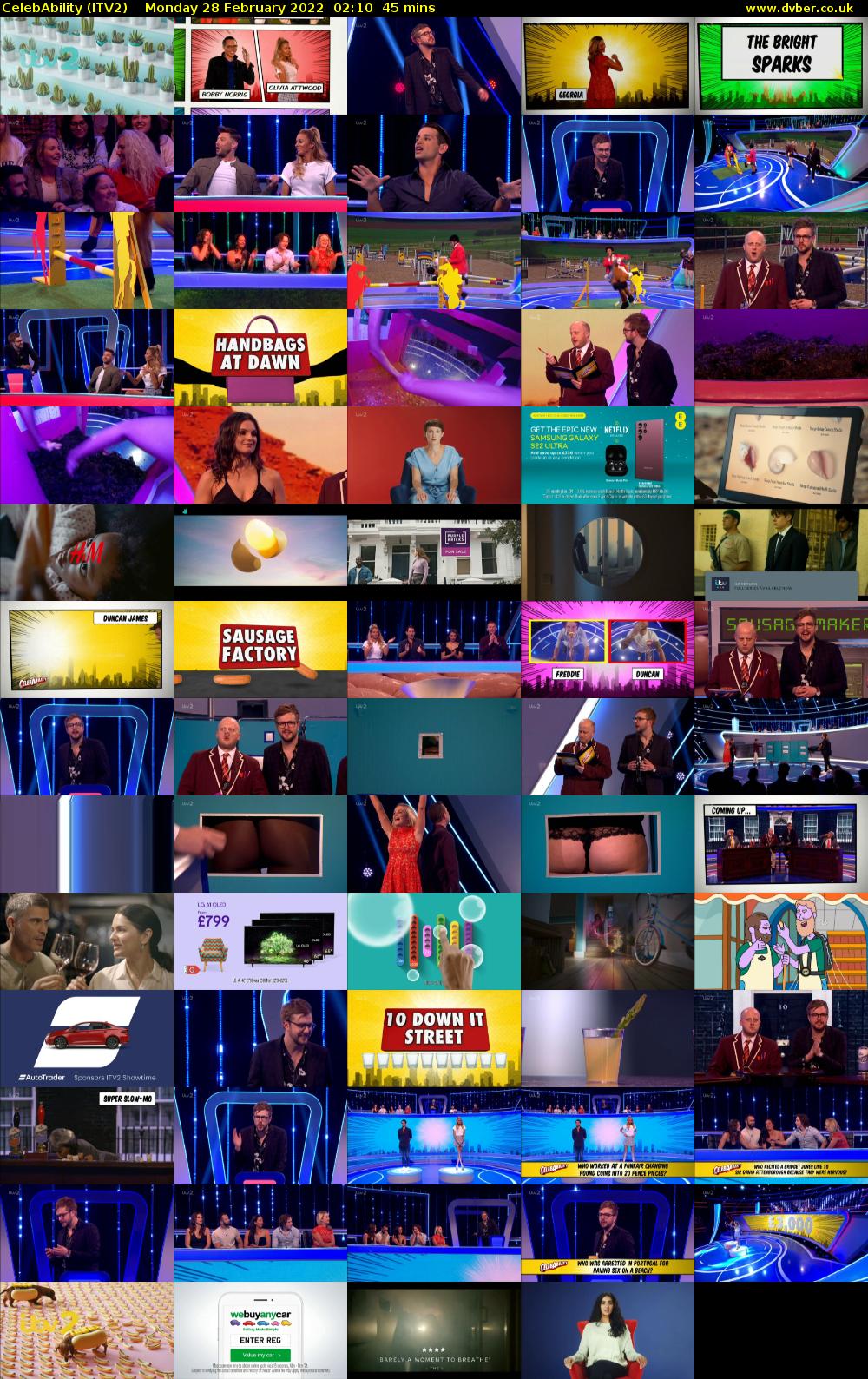 CelebAbility (ITV2) Monday 28 February 2022 02:10 - 02:55