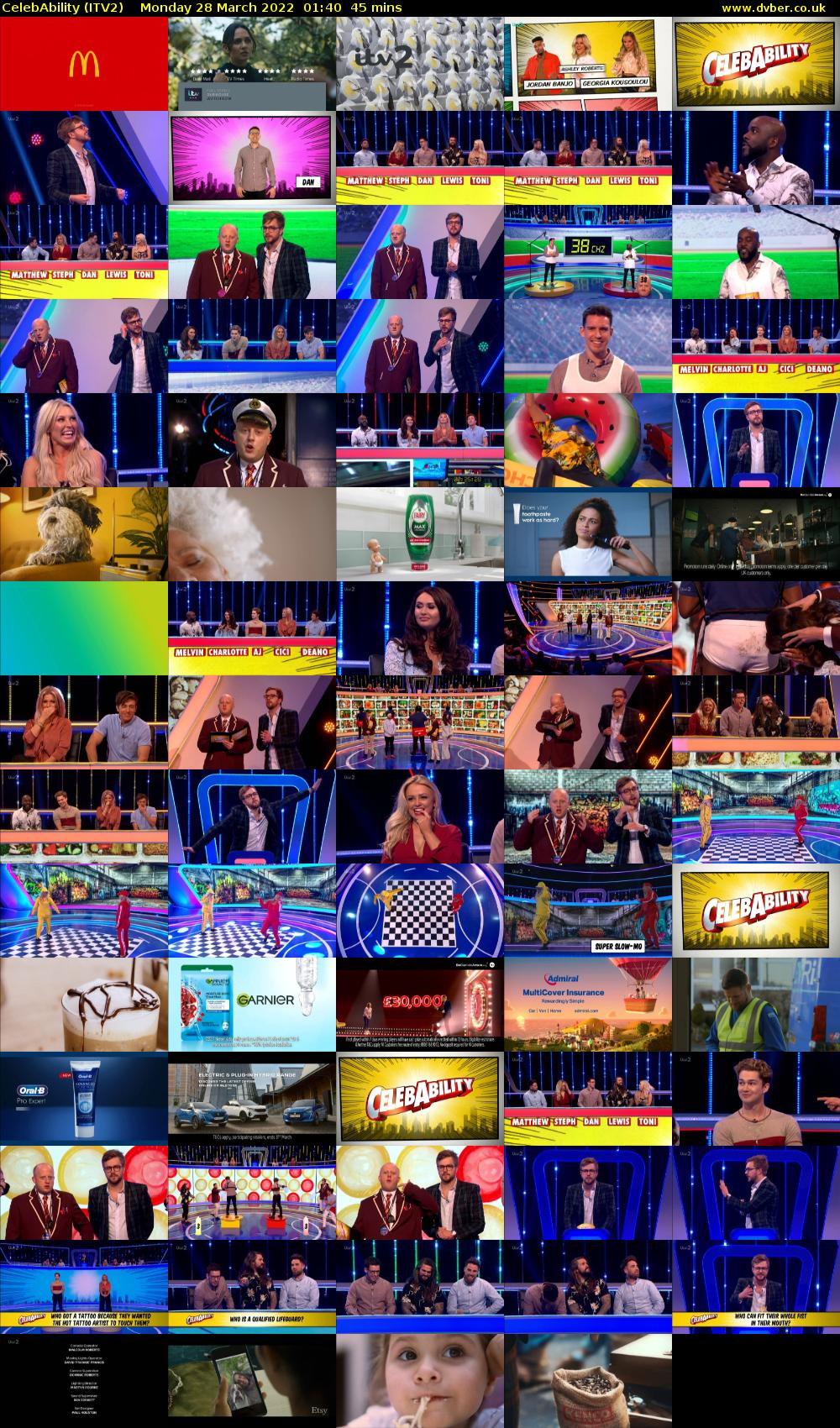CelebAbility (ITV2) Monday 28 March 2022 01:40 - 02:25