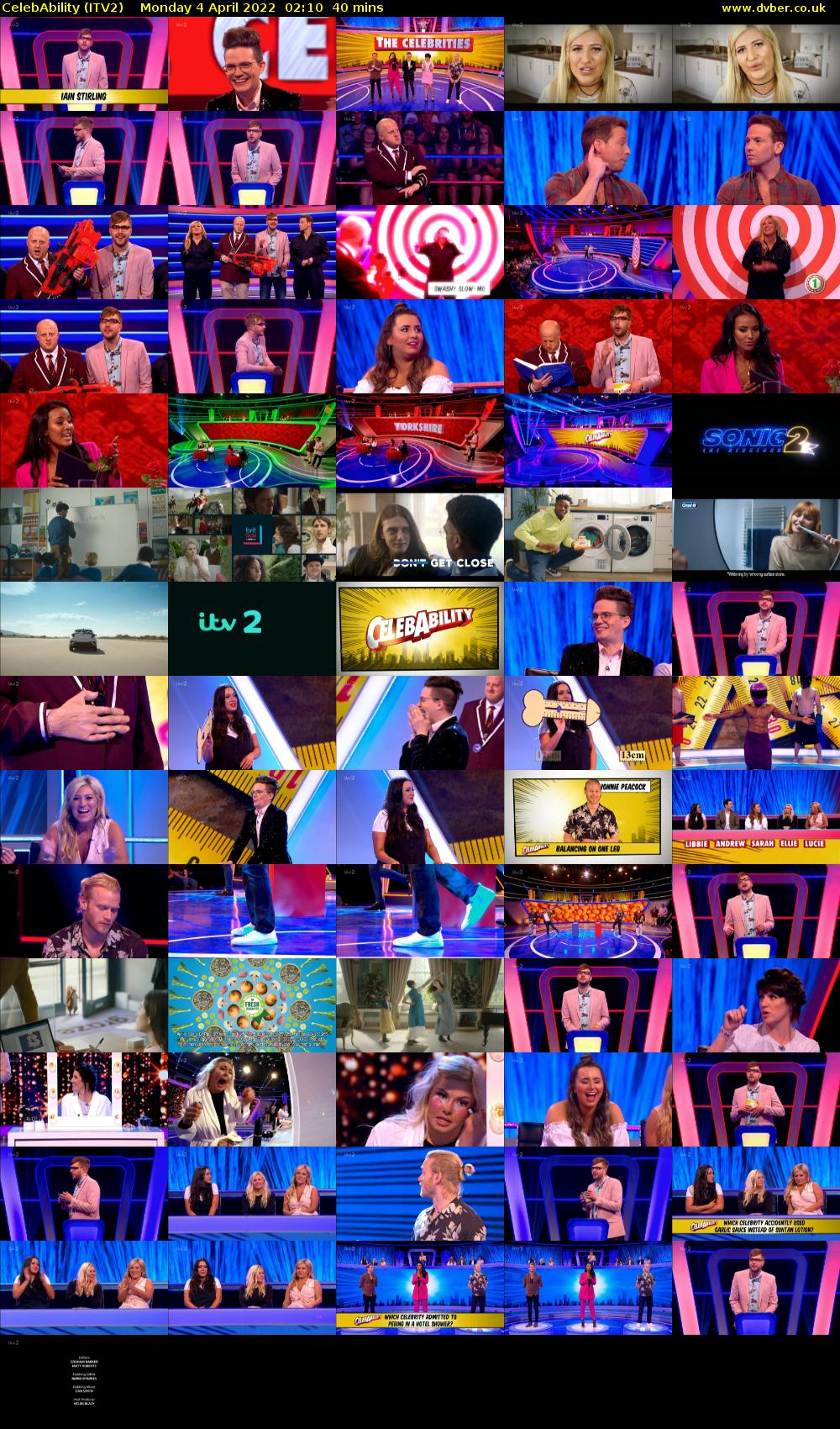 CelebAbility (ITV2) Monday 4 April 2022 02:10 - 02:50