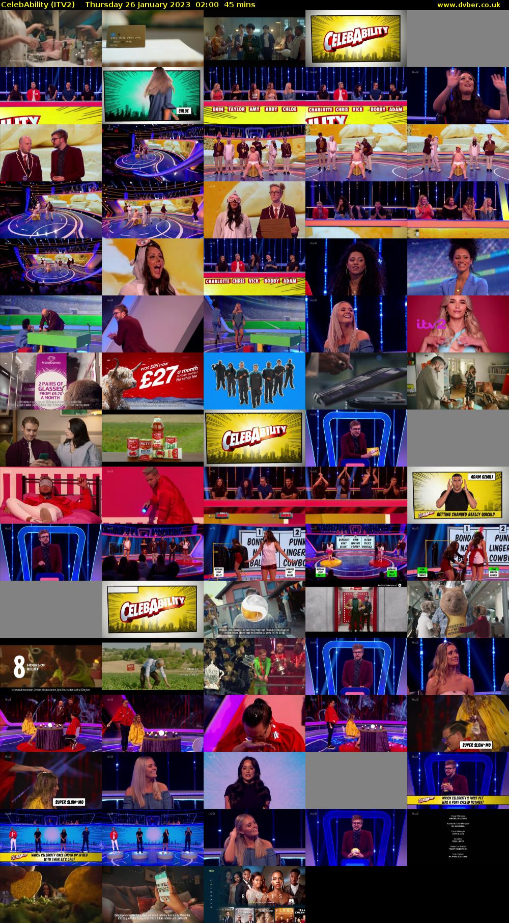CelebAbility (ITV2) Thursday 26 January 2023 02:00 - 02:45