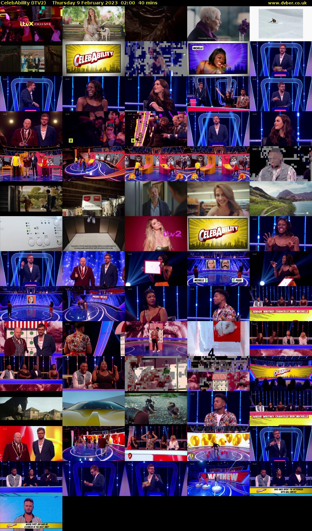 CelebAbility (ITV2) Thursday 9 February 2023 02:00 - 02:40