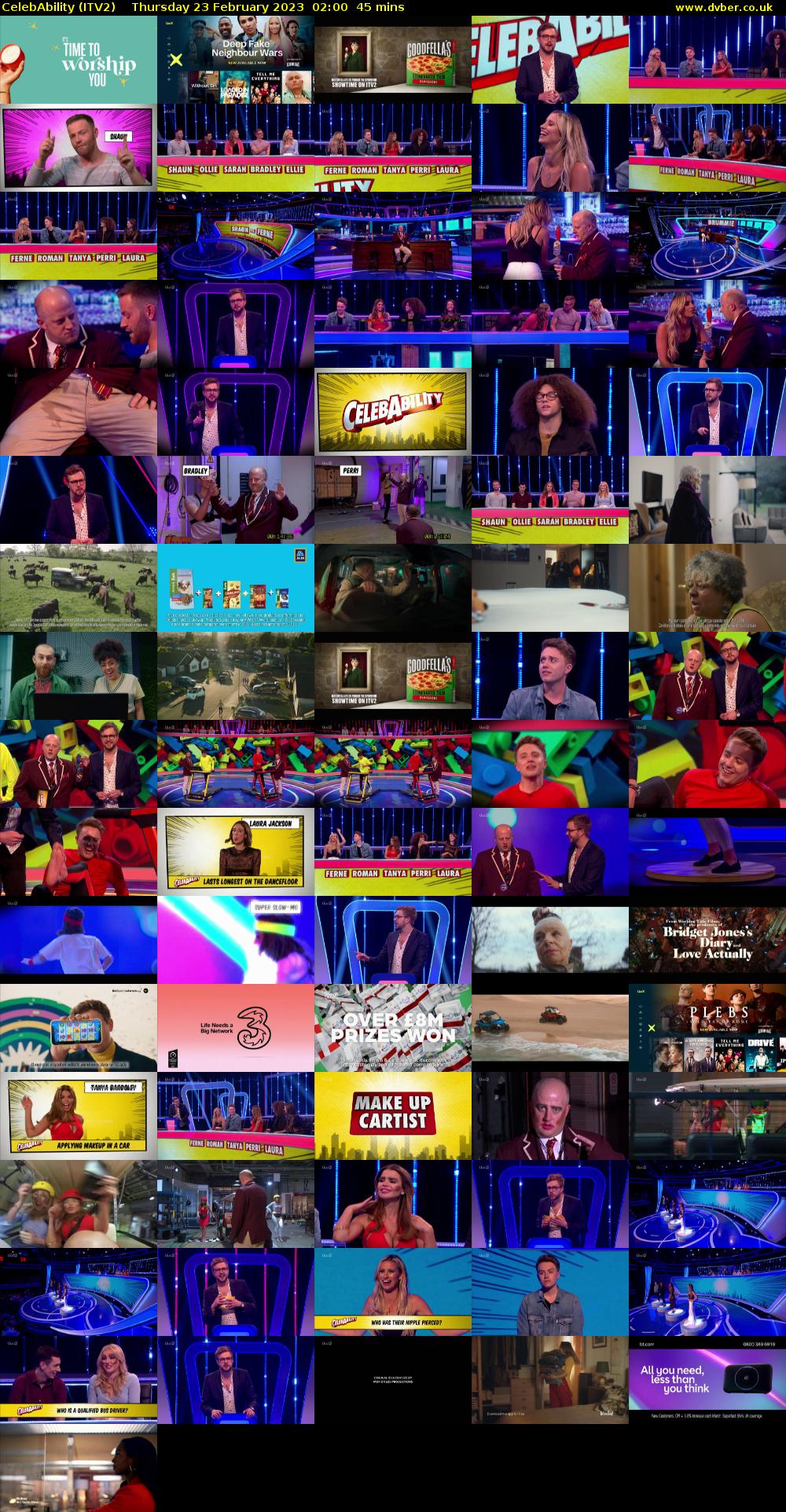 CelebAbility (ITV2) Thursday 23 February 2023 02:00 - 02:45