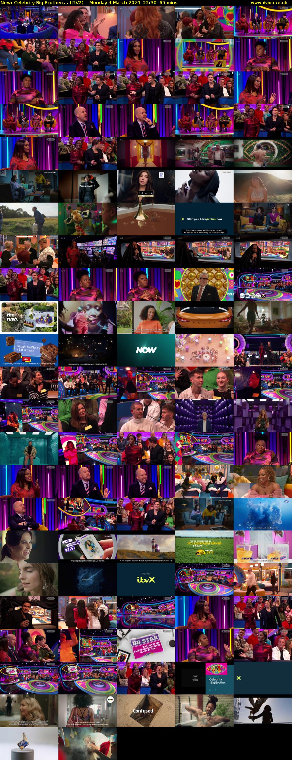 Celebrity Big Brother:... (ITV2) Monday 4 March 2024 22:30 - 23:35