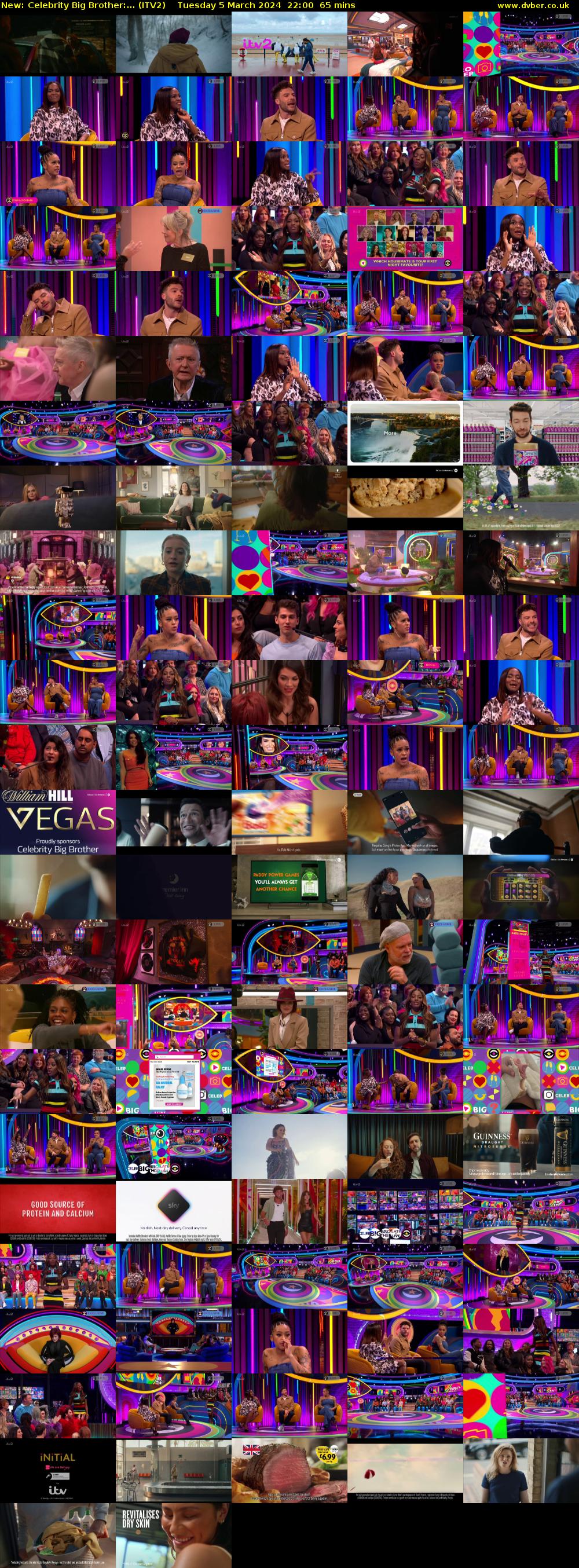 Celebrity Big Brother:... (ITV2) Tuesday 5 March 2024 22:00 - 23:05