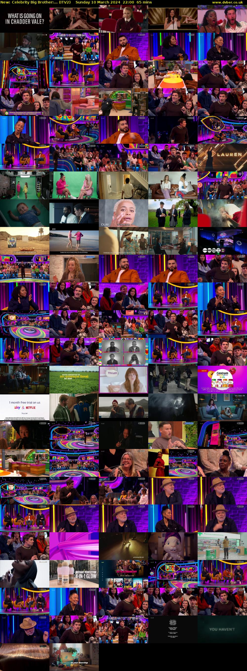 Celebrity Big Brother:... (ITV2) Sunday 10 March 2024 22:00 - 23:05