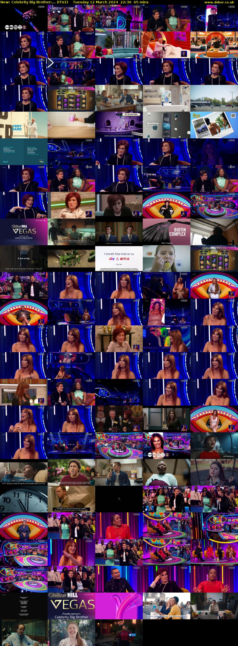 Celebrity Big Brother:... (ITV2) Tuesday 12 March 2024 22:30 - 23:35