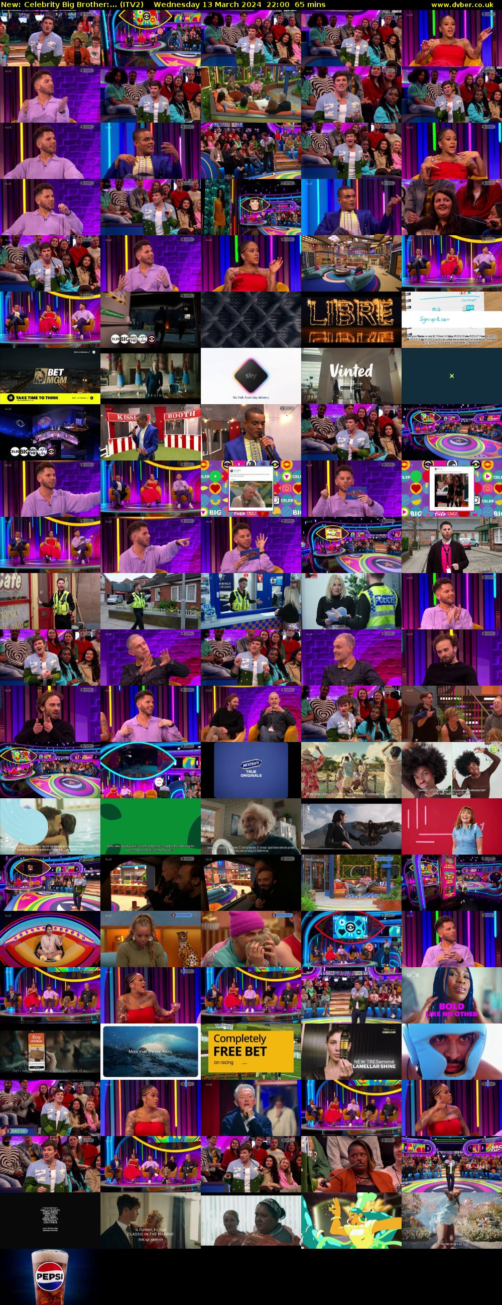 Celebrity Big Brother:... (ITV2) Wednesday 13 March 2024 22:00 - 23:05