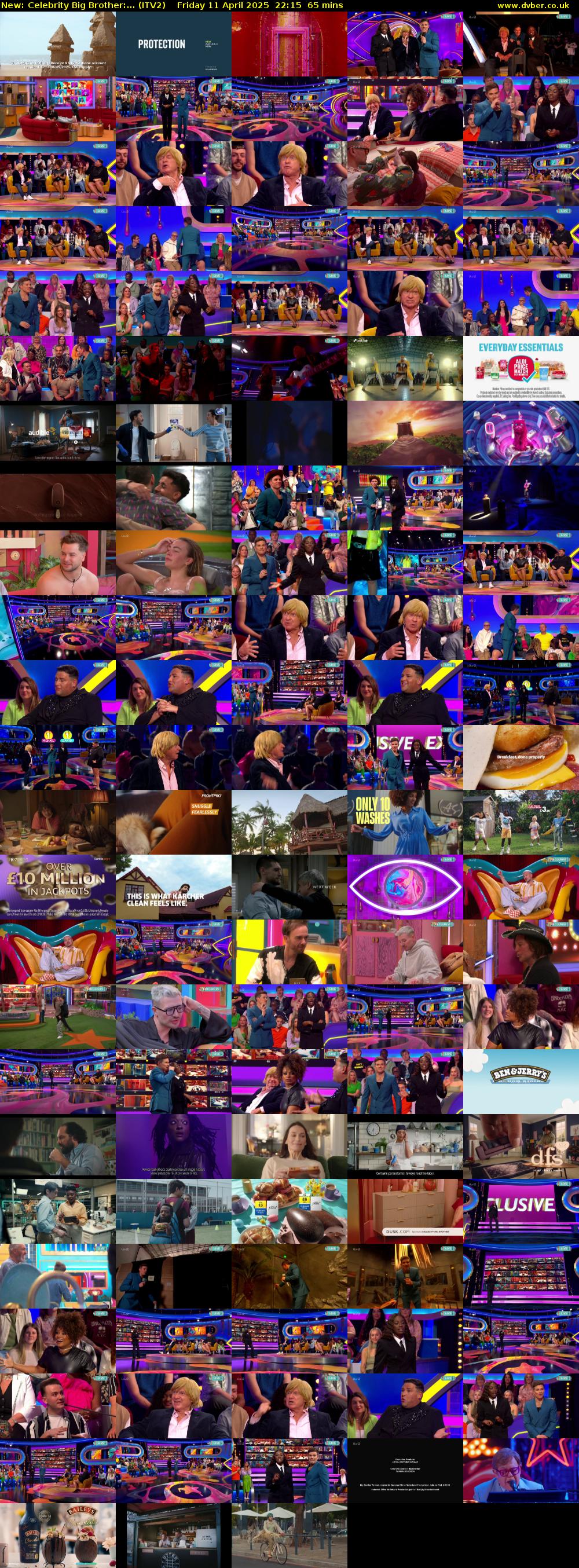 Celebrity Big Brother:... (ITV2) Friday 11 April 2025 22:15 - 23:20