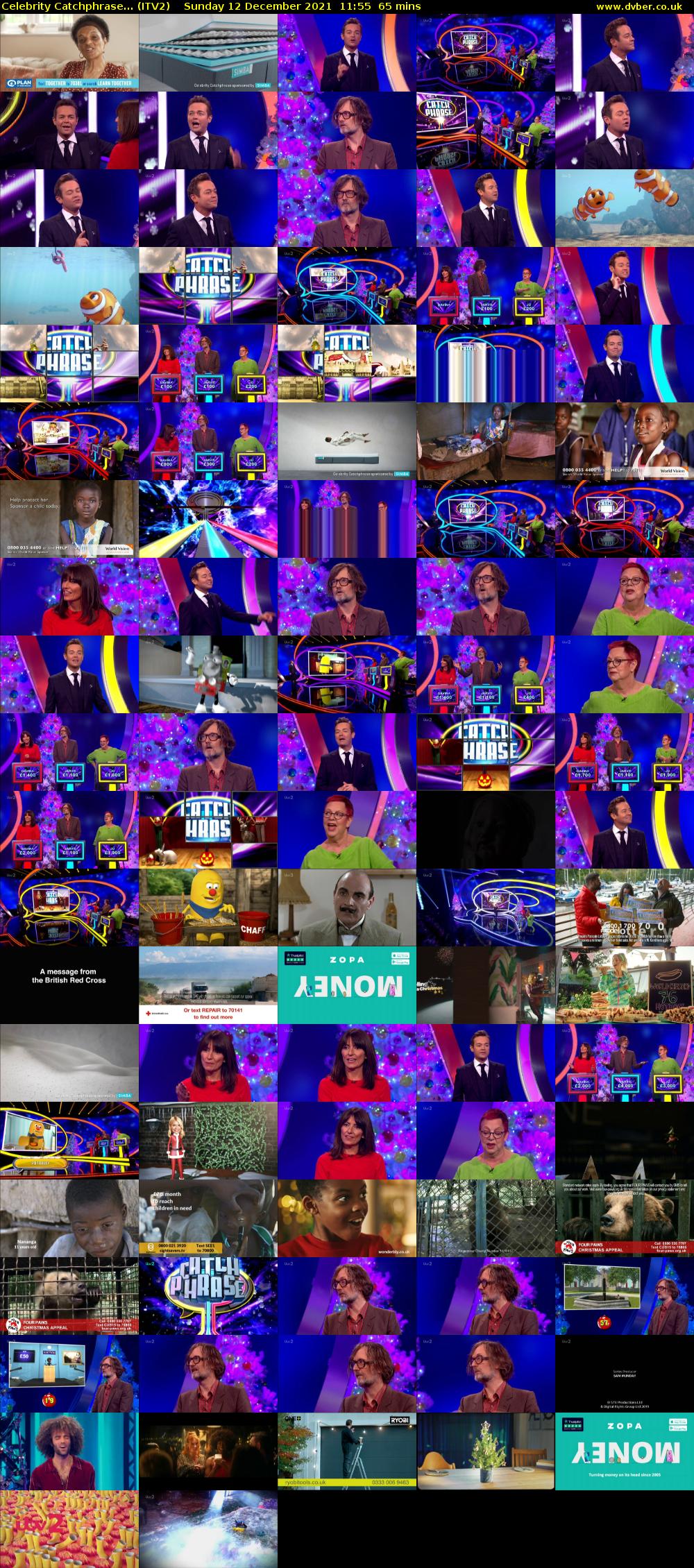 Celebrity Catchphrase... (ITV2) Sunday 12 December 2021 11:55 - 13:00