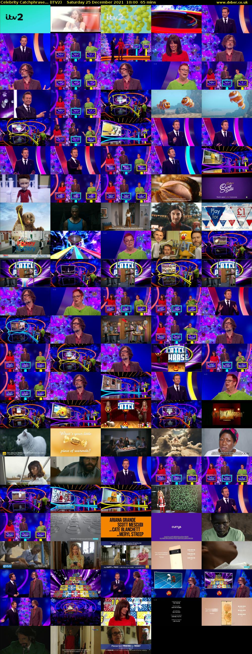 Celebrity Catchphrase... (ITV2) Saturday 25 December 2021 10:00 - 11:05