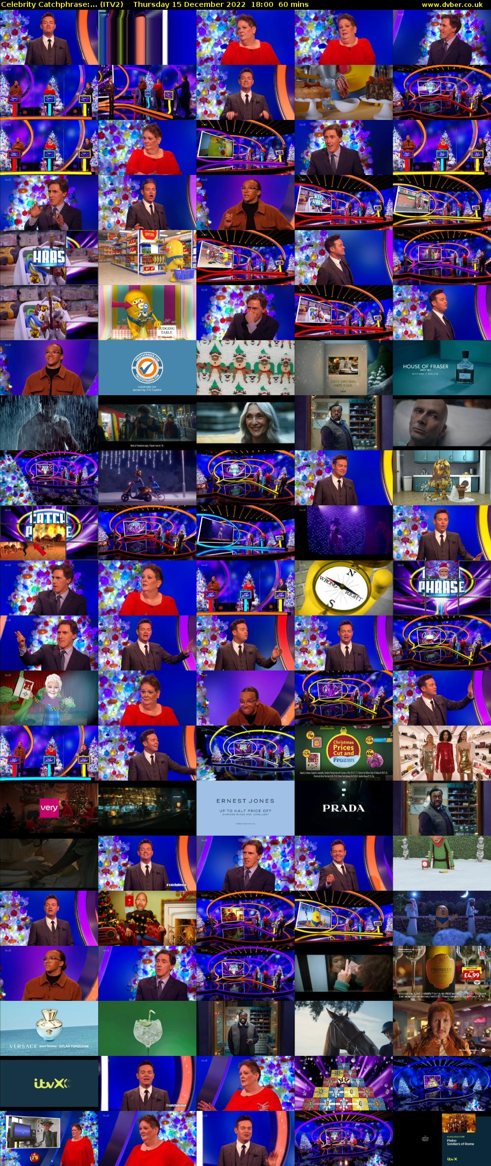 Celebrity Catchphrase:... (ITV2) Thursday 15 December 2022 18:00 - 19:00