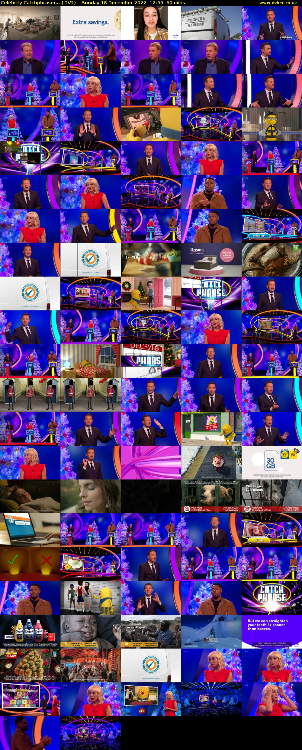 Celebrity Catchphrase:... (ITV2) Sunday 18 December 2022 12:55 - 13:55