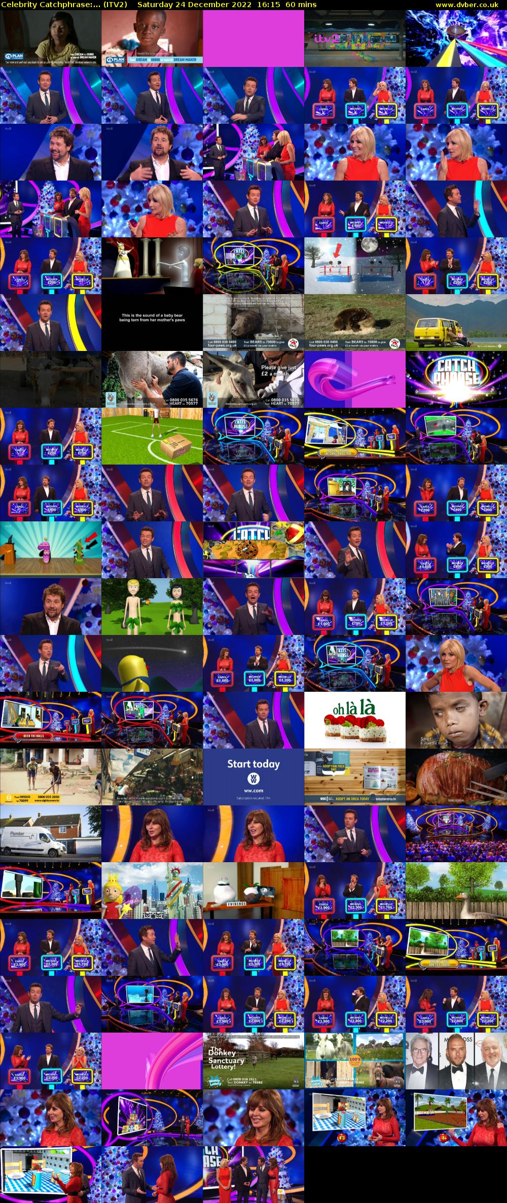 Celebrity Catchphrase:... (ITV2) Saturday 24 December 2022 16:15 - 17:15