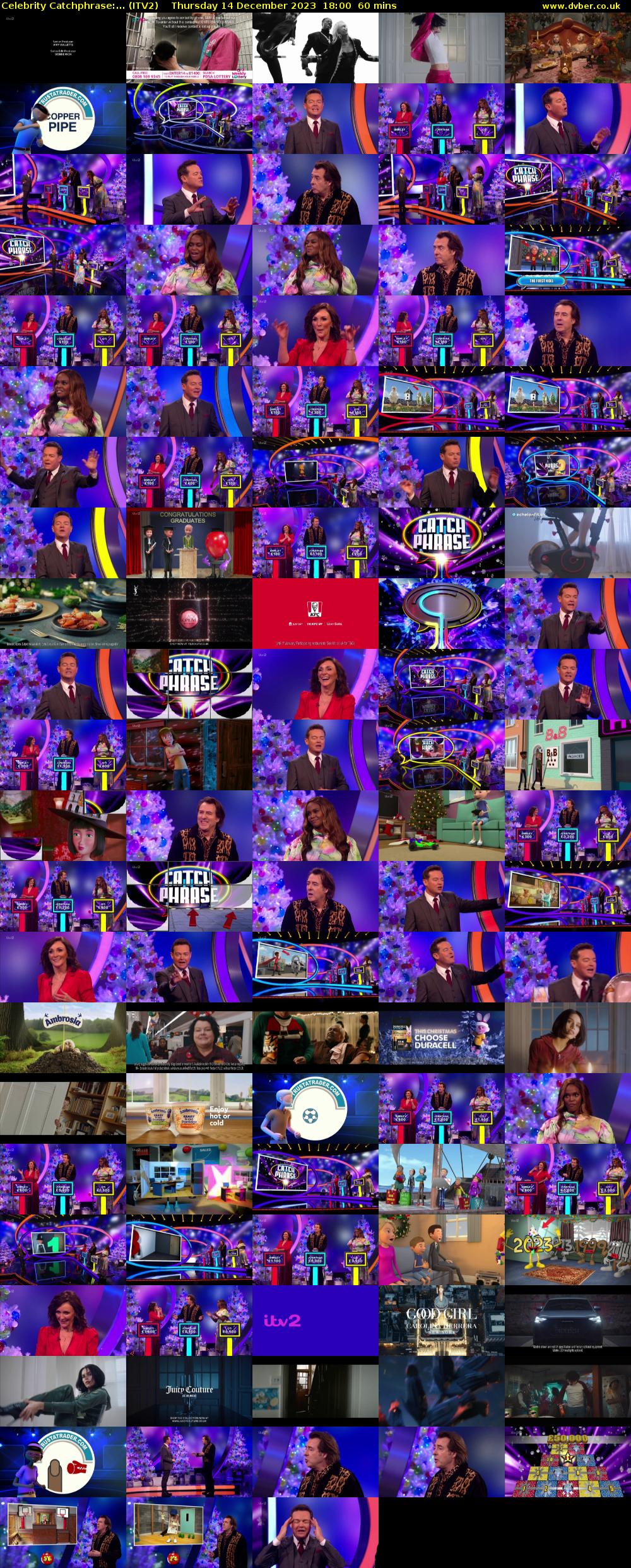 Celebrity Catchphrase:... (ITV2) Thursday 14 December 2023 18:00 - 19:00