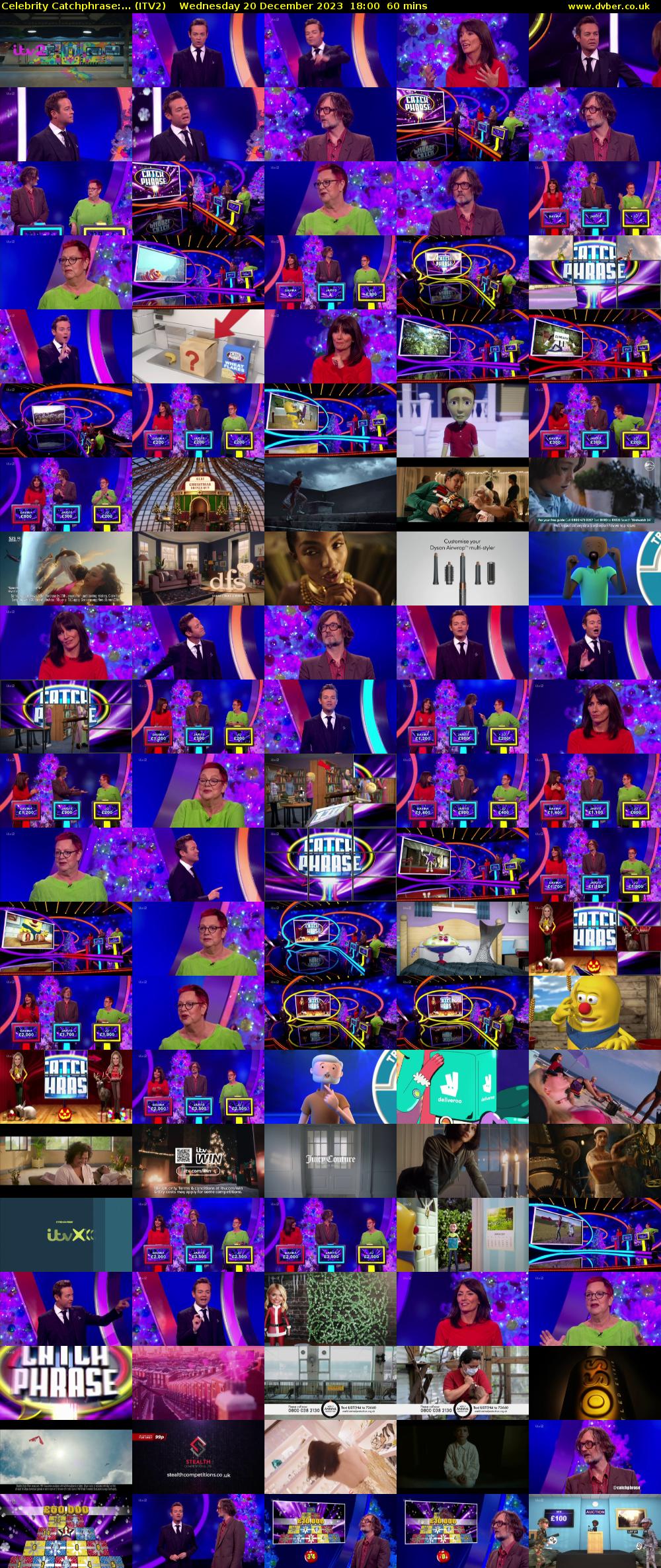 Celebrity Catchphrase:... (ITV2) Wednesday 20 December 2023 18:00 - 19:00