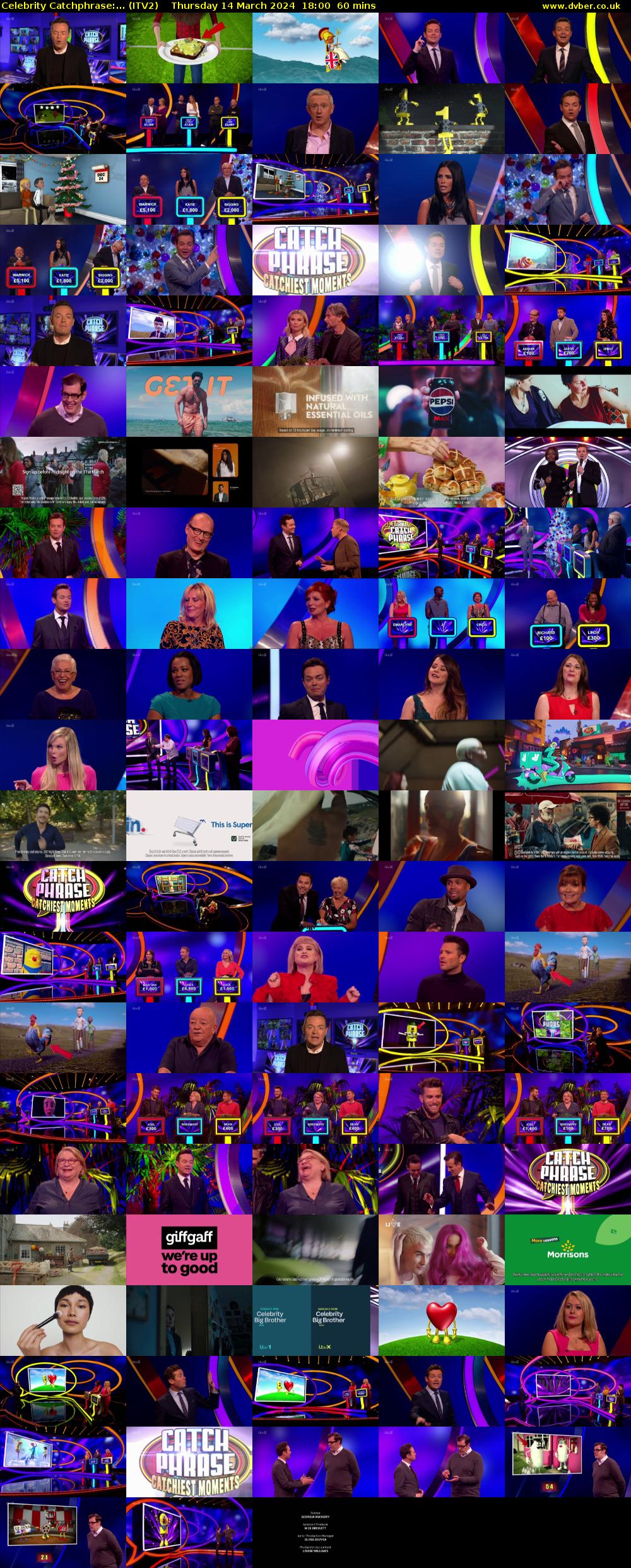 Celebrity Catchphrase:... (ITV2) Thursday 14 March 2024 18:00 - 19:00