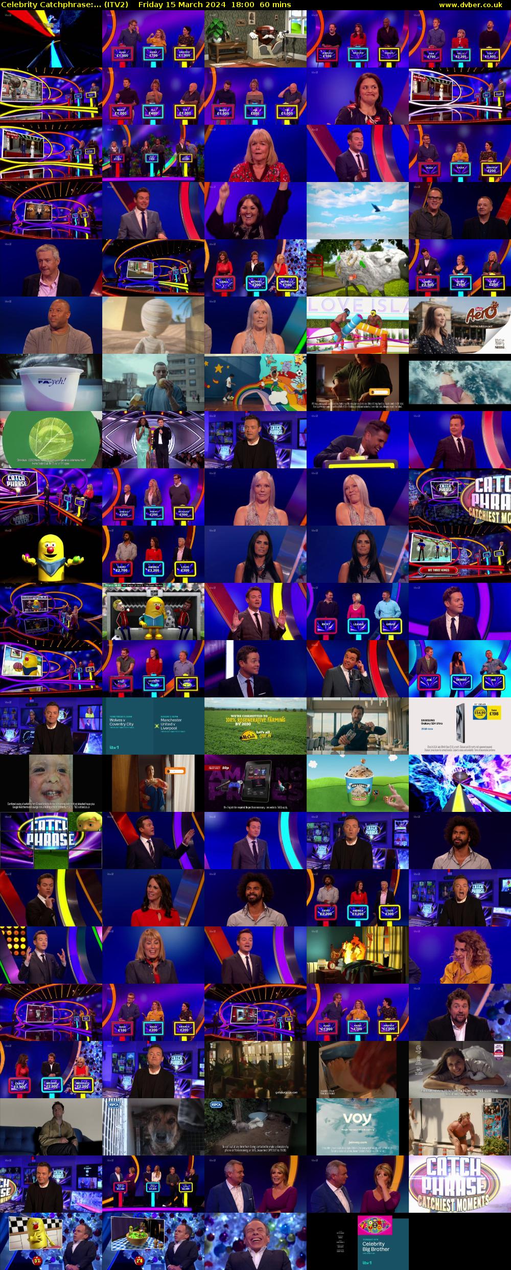 Celebrity Catchphrase:... (ITV2) Friday 15 March 2024 18:00 - 19:00