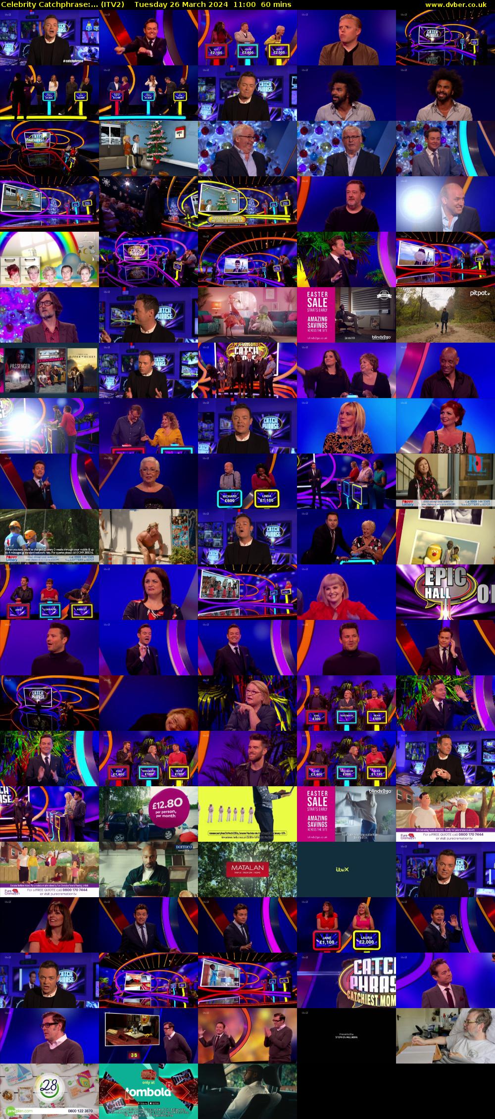 Celebrity Catchphrase:... (ITV2) Tuesday 26 March 2024 11:00 - 12:00