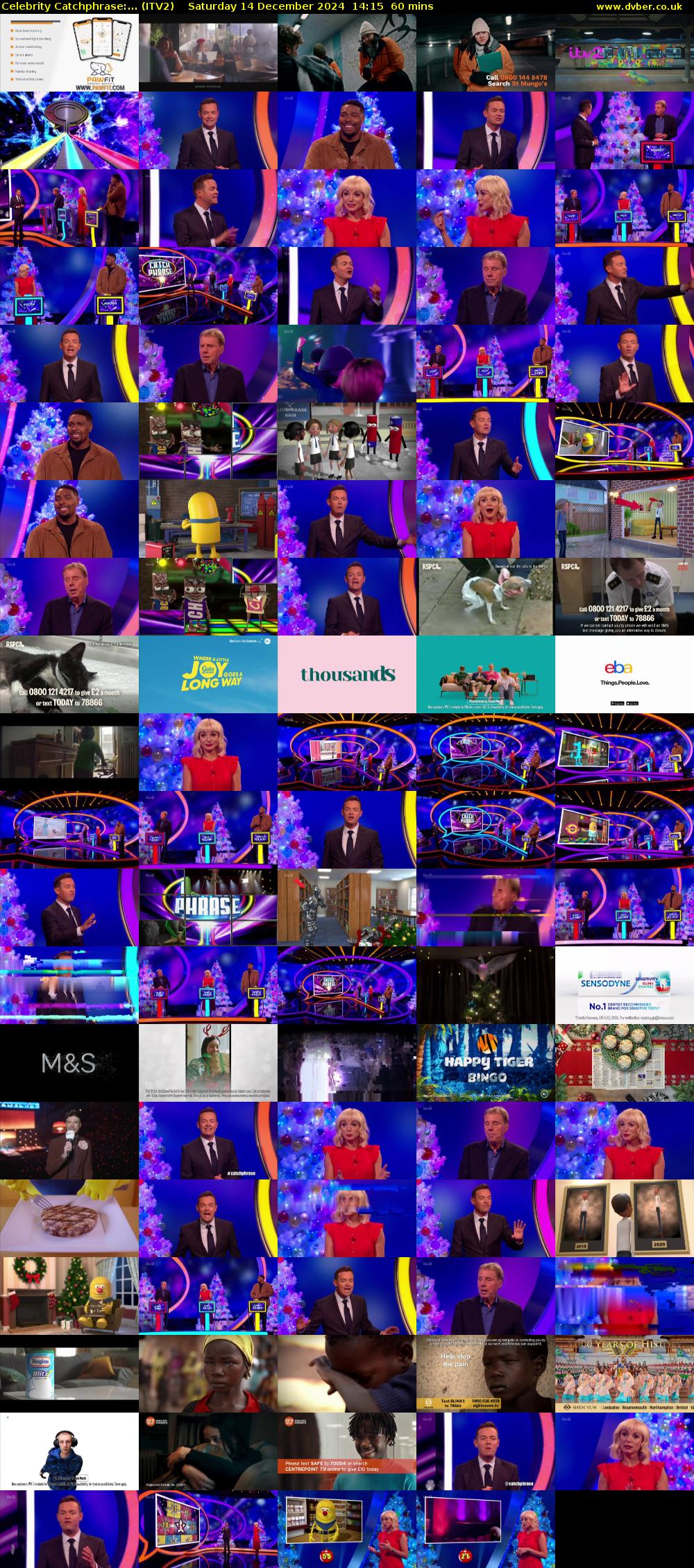 Celebrity Catchphrase:... (ITV2) Saturday 14 December 2024 14:15 - 15:15