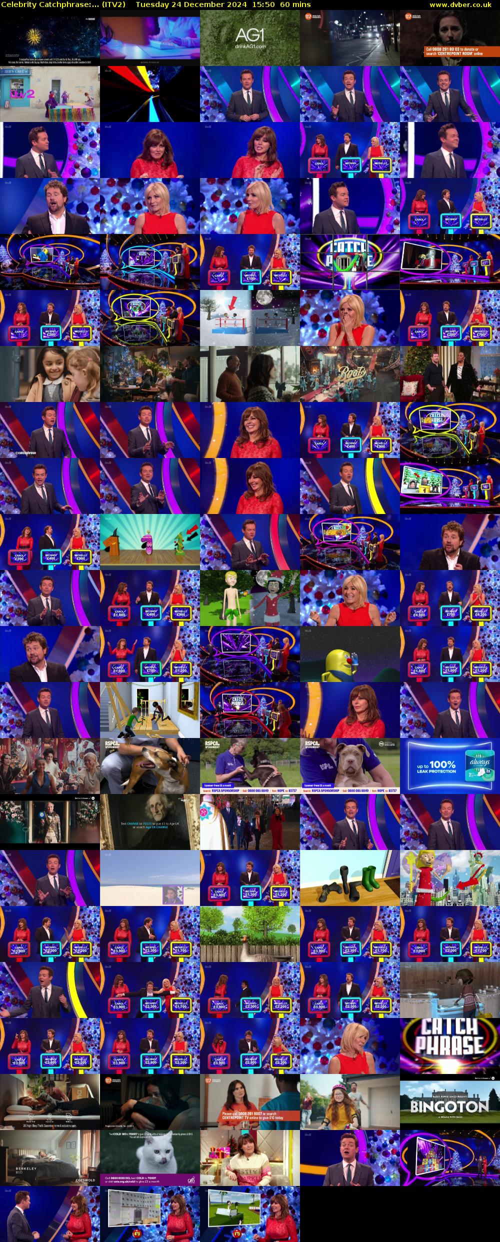 Celebrity Catchphrase:... (ITV2) Tuesday 24 December 2024 15:50 - 16:50