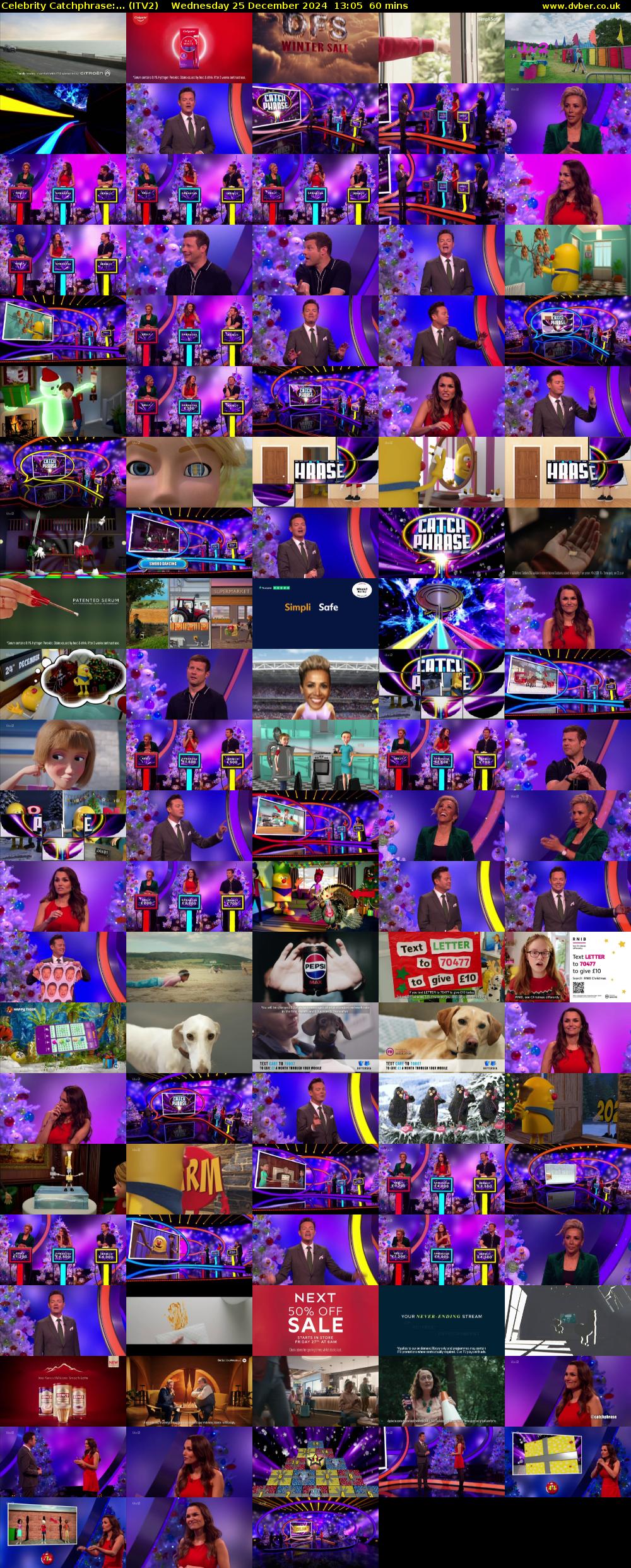 Celebrity Catchphrase:... (ITV2) Wednesday 25 December 2024 13:05 - 14:05