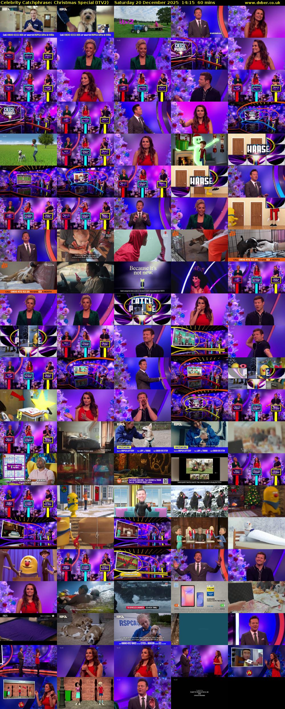 Celebrity Catchphrase: Christmas Special (ITV2) Saturday 20 December 2025 14:15 - 15:15
