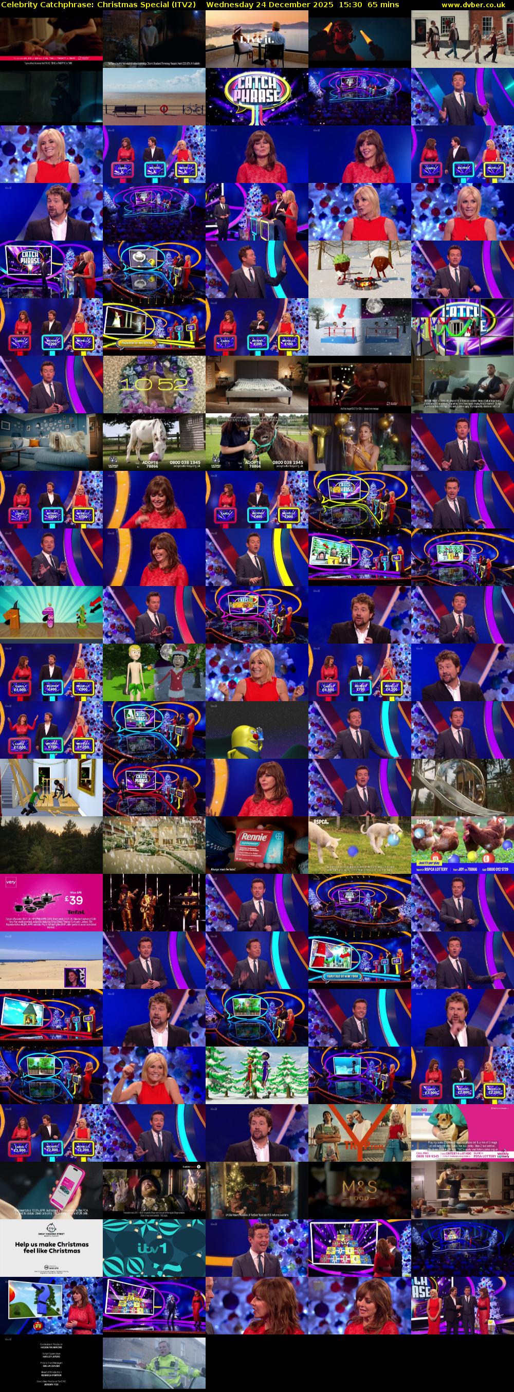 Celebrity Catchphrase: Christmas Special (ITV2) Wednesday 24 December 2025 15:30 - 16:35