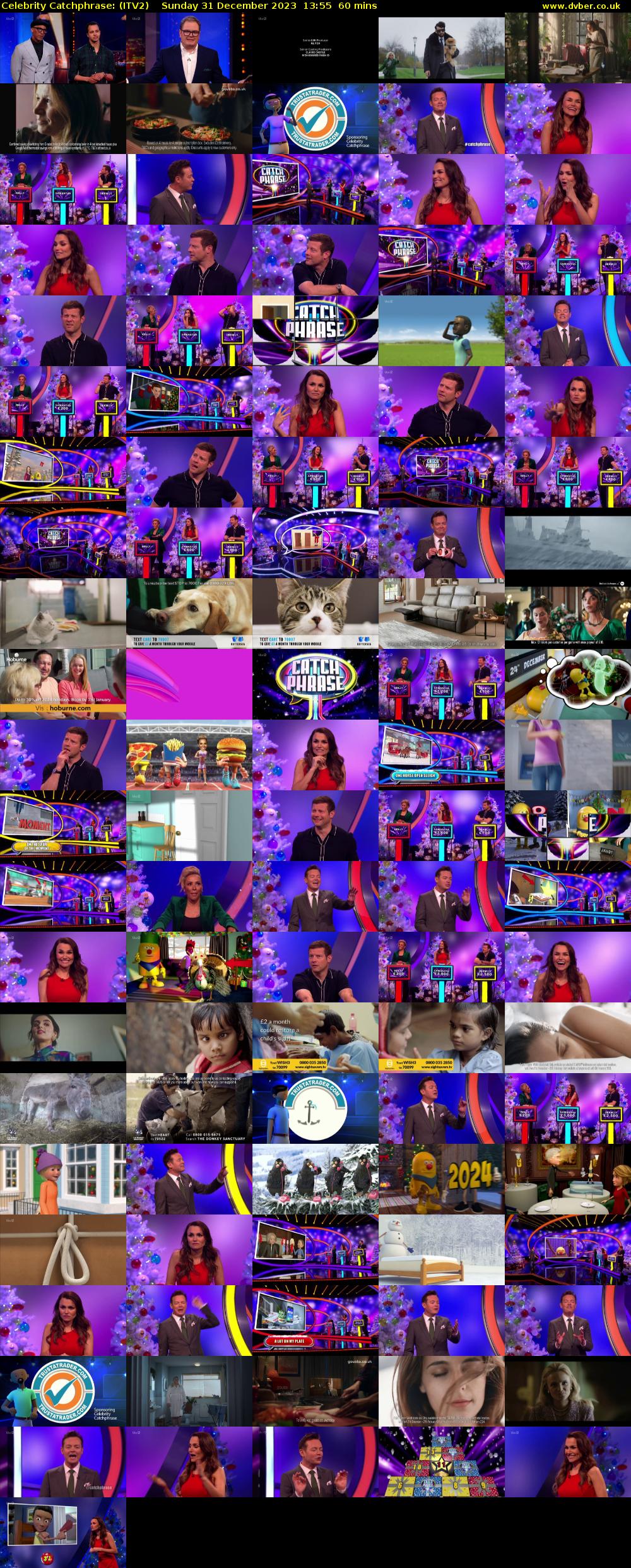 Celebrity Catchphrase: (ITV2) Sunday 31 December 2023 13:55 - 14:55