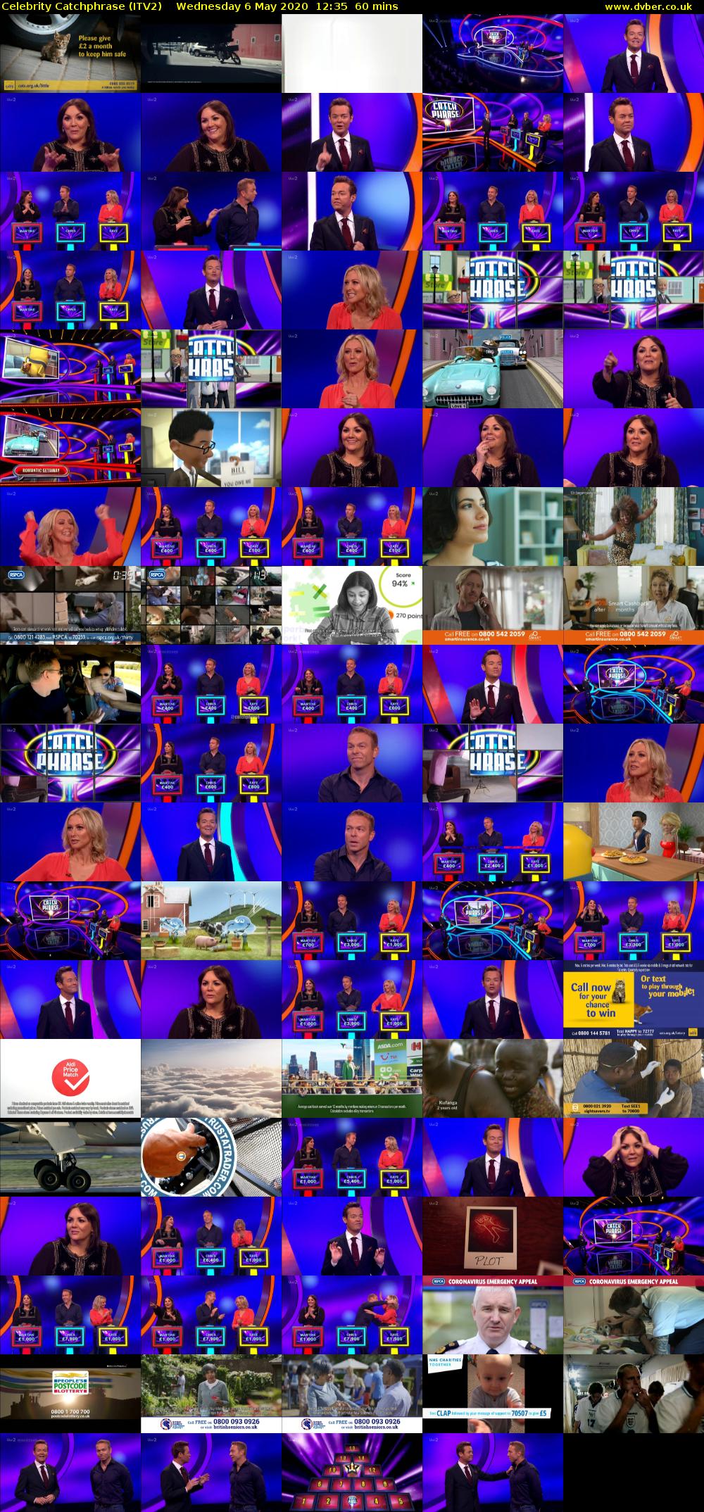 Celebrity Catchphrase (ITV2) Wednesday 6 May 2020 12:35 - 13:35