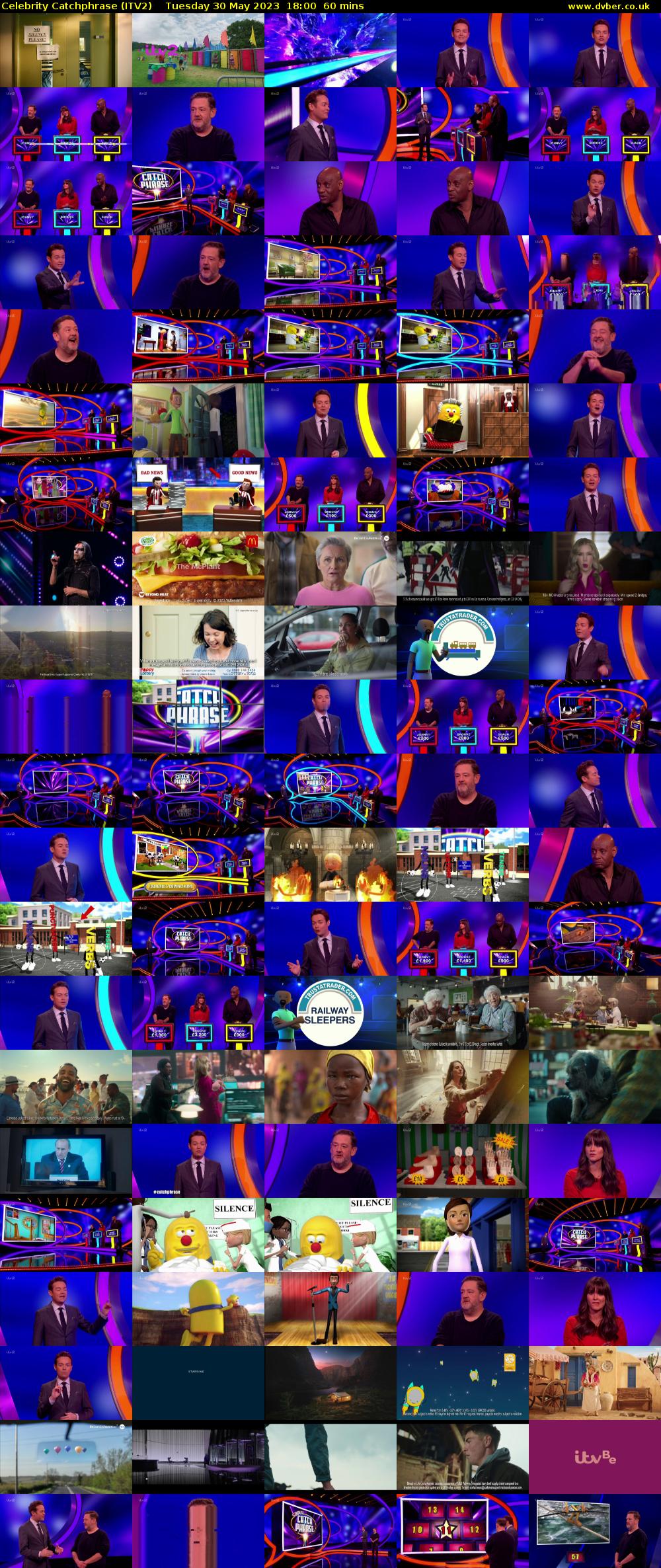 Celebrity Catchphrase (ITV2) Tuesday 30 May 2023 18:00 - 19:00