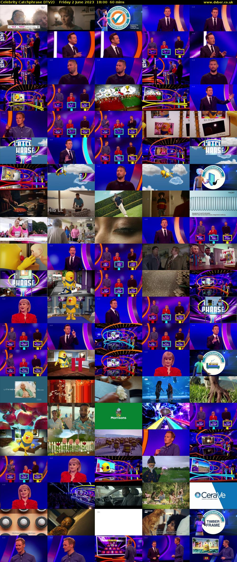 Celebrity Catchphrase (ITV2) Friday 2 June 2023 18:00 - 19:00