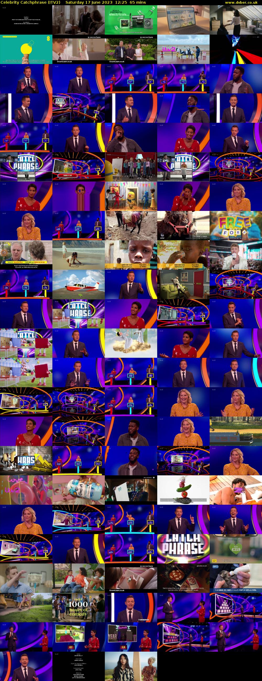 Celebrity Catchphrase (ITV2) Saturday 17 June 2023 12:25 - 13:30