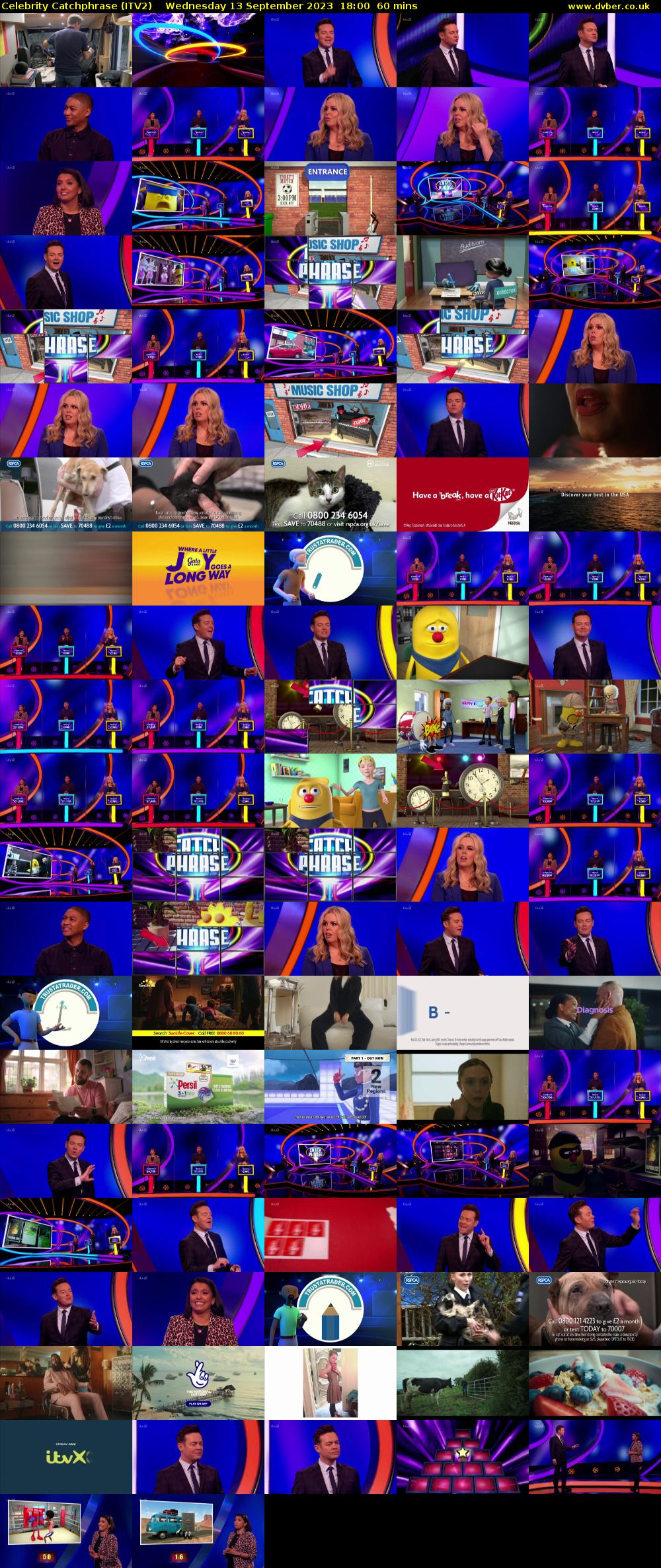 Celebrity Catchphrase (ITV2) Wednesday 13 September 2023 18:00 - 19:00