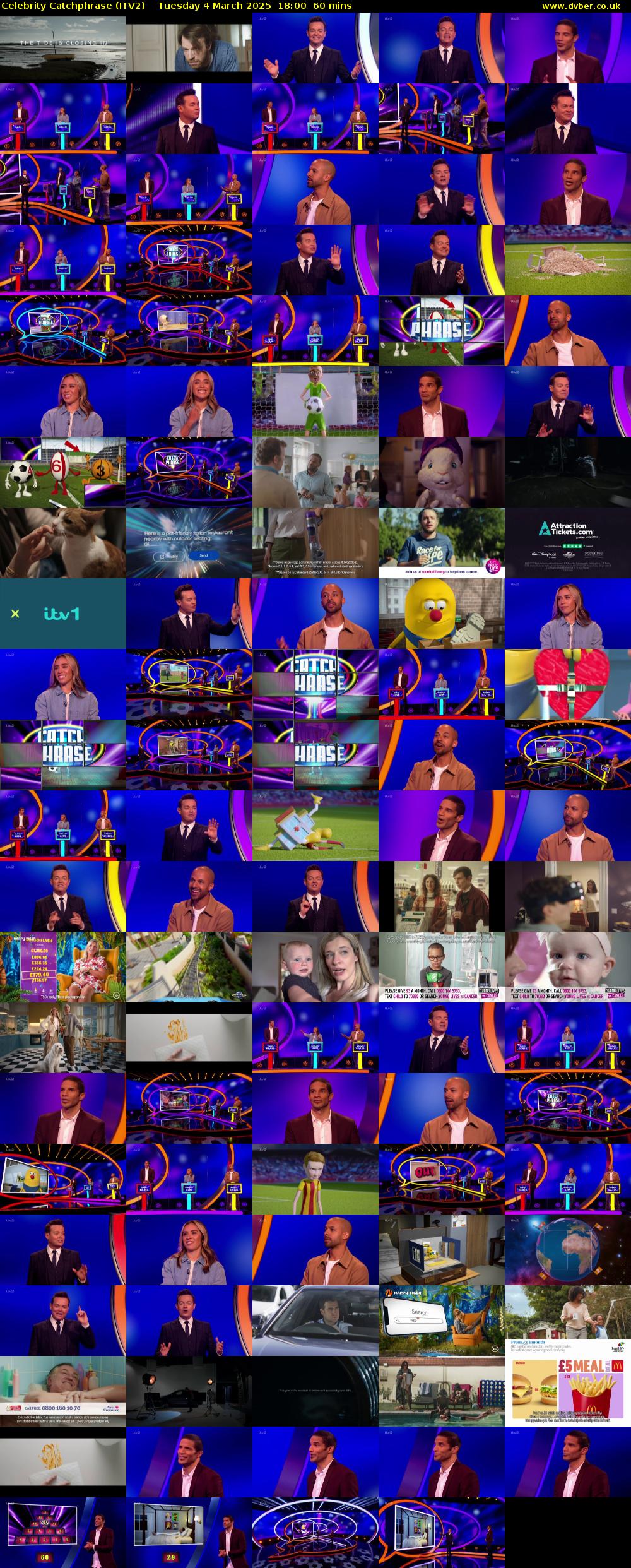 Celebrity Catchphrase (ITV2) Tuesday 4 March 2025 18:00 - 19:00