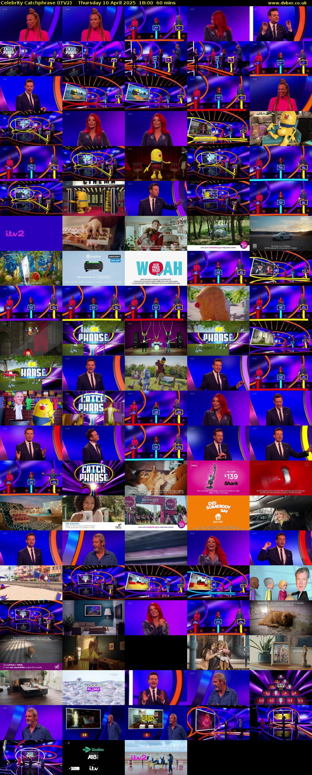 Celebrity Catchphrase (ITV2) Thursday 10 April 2025 18:00 - 19:00