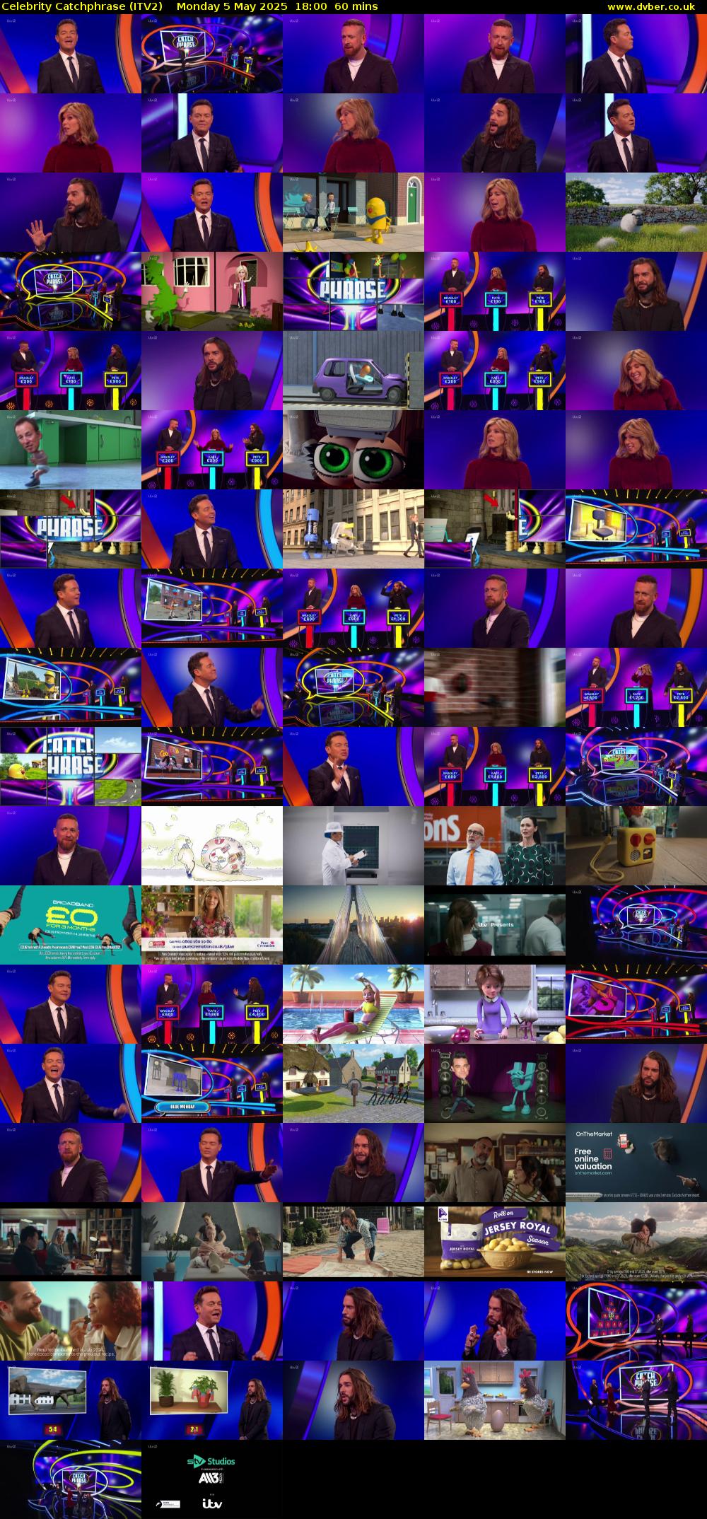 Celebrity Catchphrase (ITV2) Monday 5 May 2025 18:00 - 19:00
