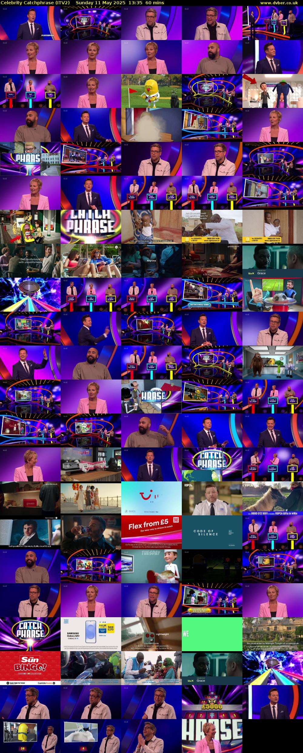 Celebrity Catchphrase (ITV2) Sunday 11 May 2025 13:35 - 14:35