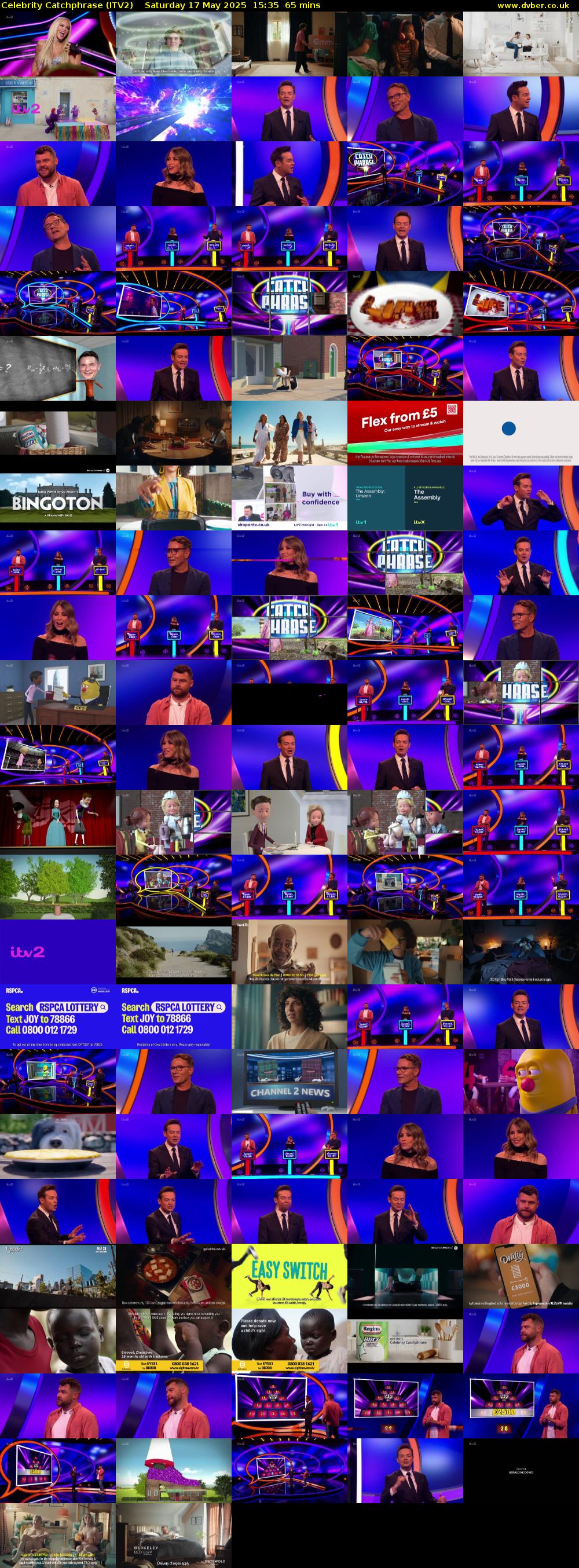Celebrity Catchphrase (ITV2) Saturday 17 May 2025 15:35 - 16:40