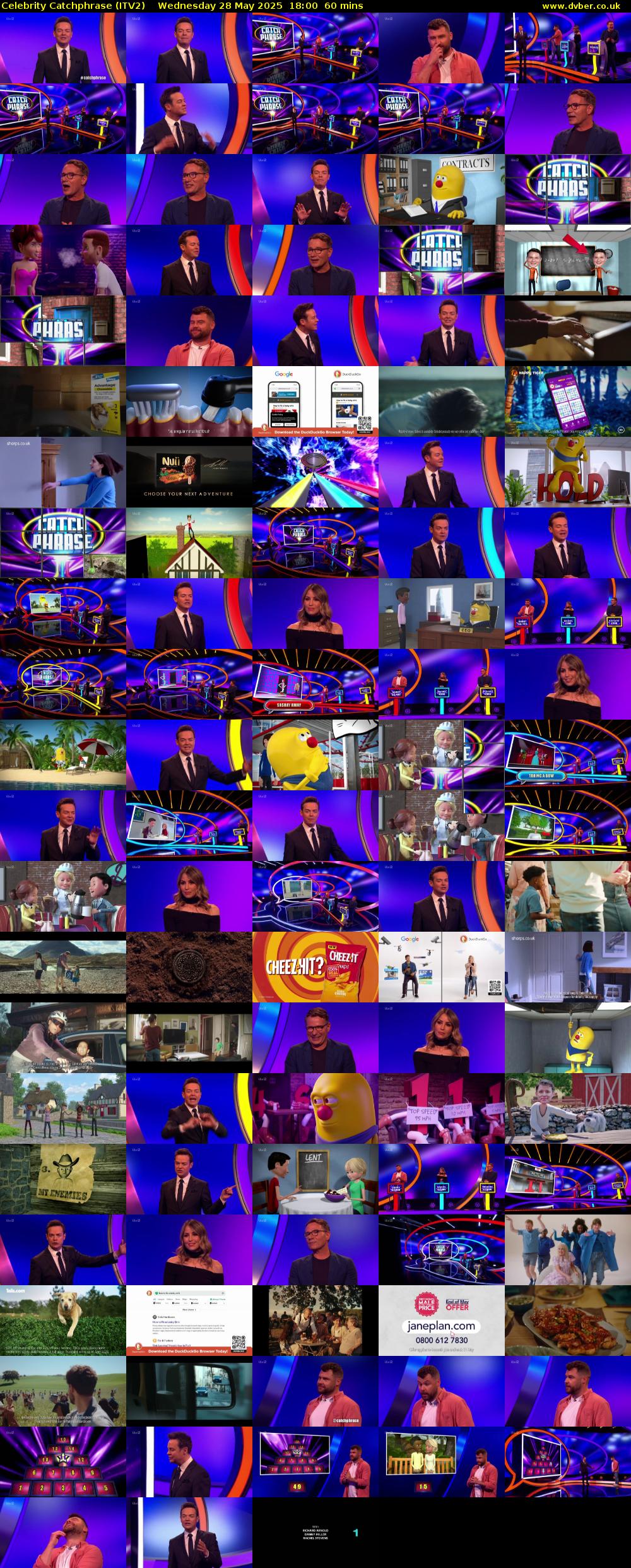 Celebrity Catchphrase (ITV2) Wednesday 28 May 2025 18:00 - 19:00