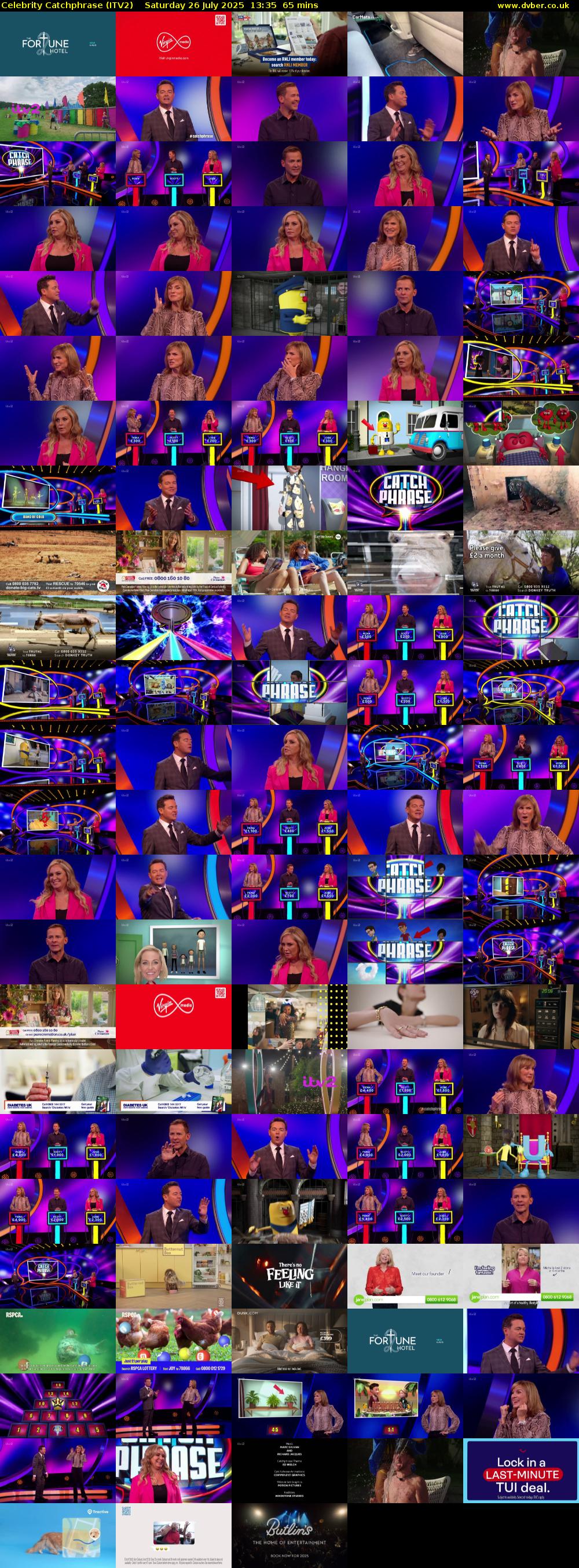 Celebrity Catchphrase (ITV2) Saturday 26 July 2025 13:35 - 14:40