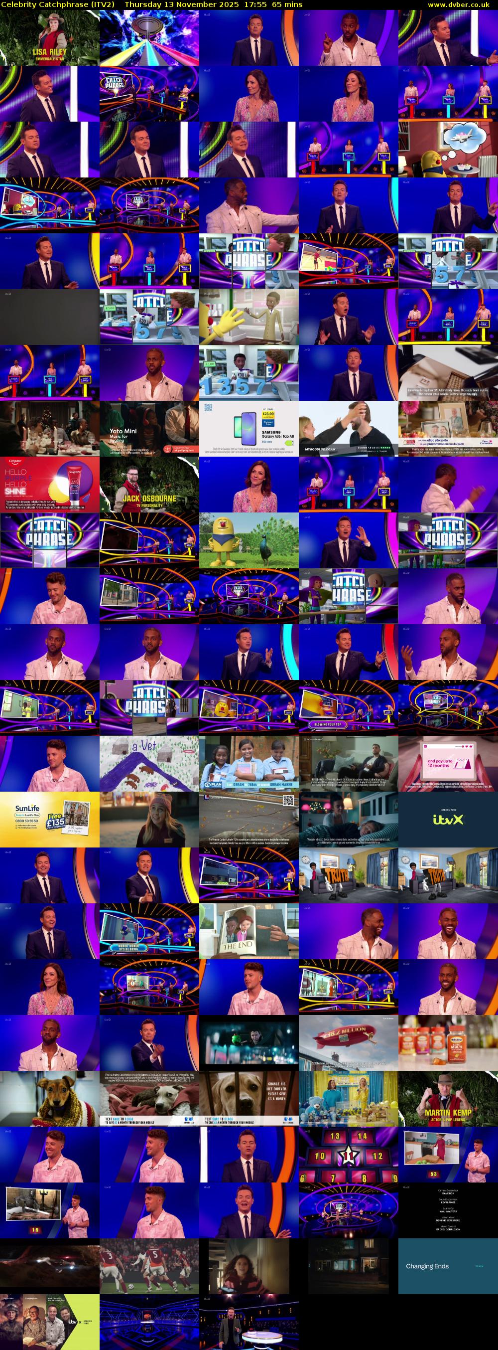 Celebrity Catchphrase (ITV2) Thursday 13 November 2025 17:55 - 19:00