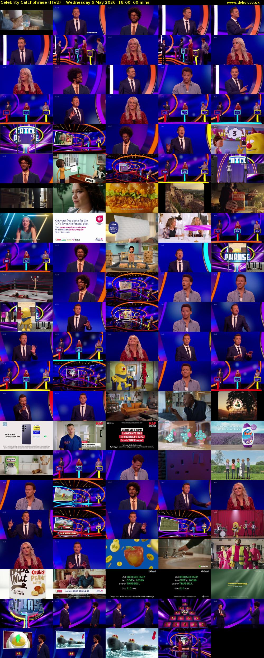 Celebrity Catchphrase (ITV2) Wednesday 6 May 2026 18:00 - 19:00