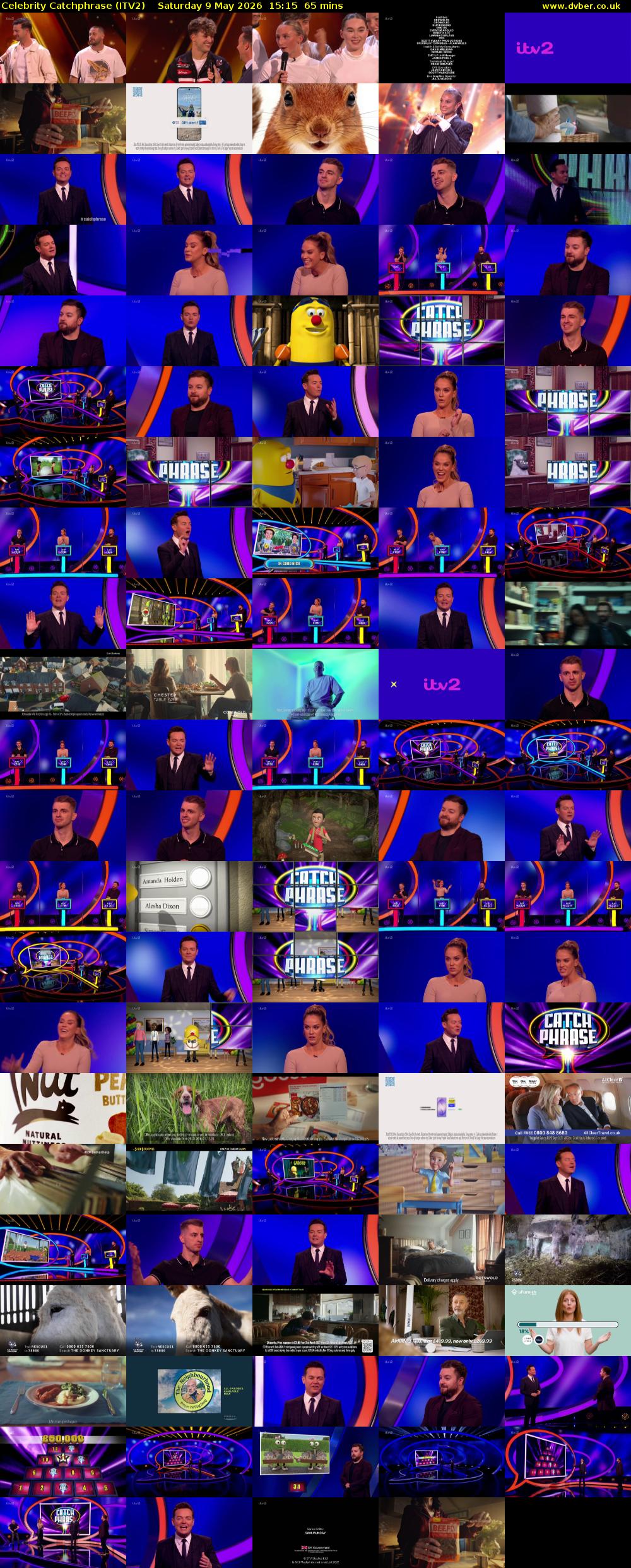 Celebrity Catchphrase (ITV2) Saturday 9 May 2026 15:15 - 16:20