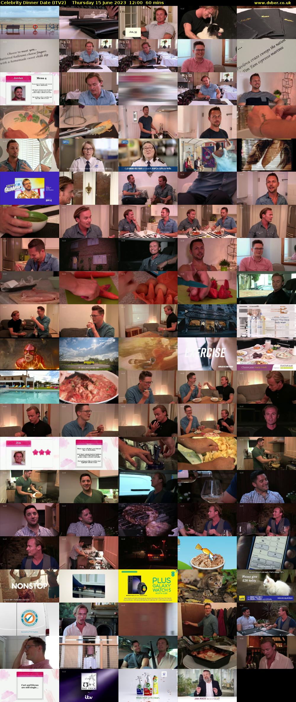 Celebrity Dinner Date (ITV2) Thursday 15 June 2023 12:00 - 13:00