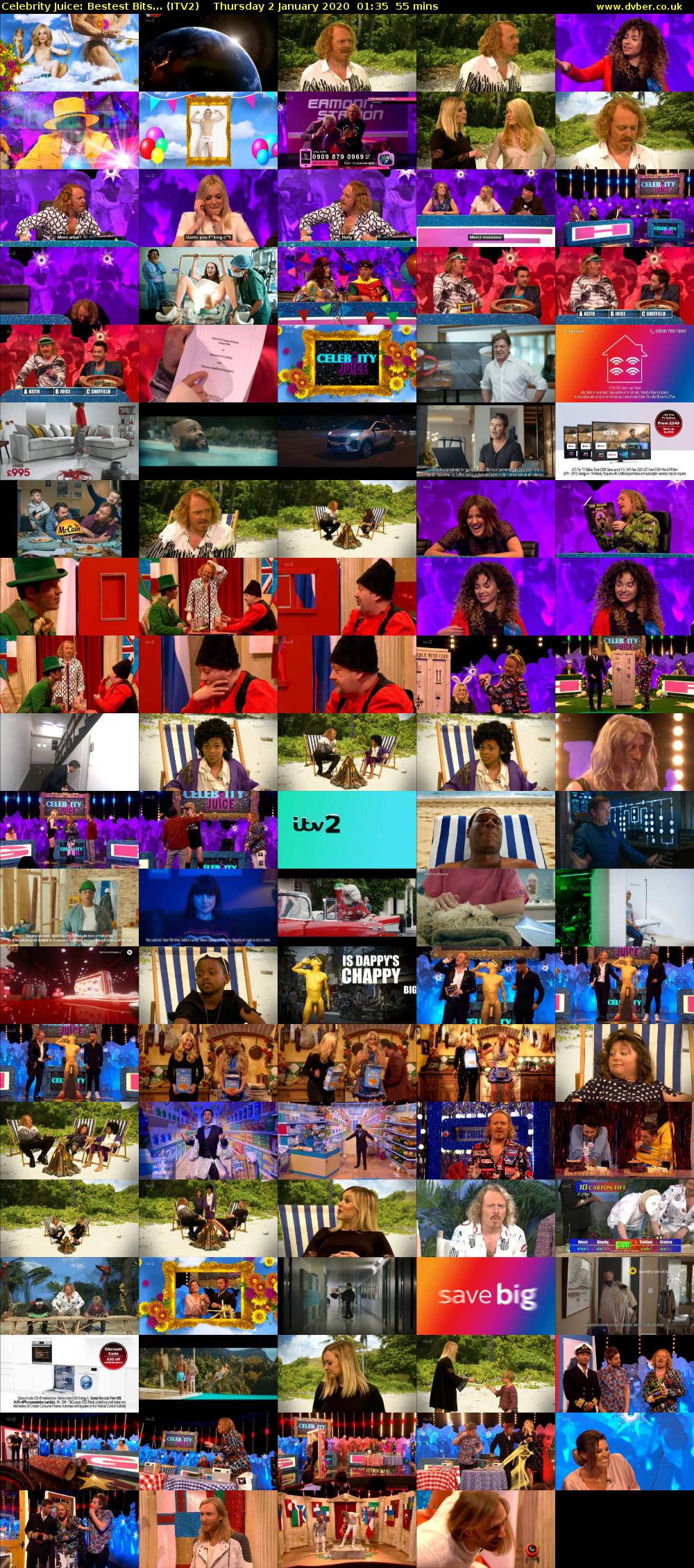Celebrity Juice: Bestest Bits... (ITV2) Thursday 2 January 2020 01:35 - 02:30